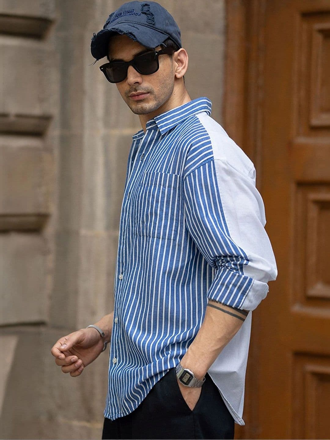 Powerlook Men Striped Casual Shirt thumbnail 4