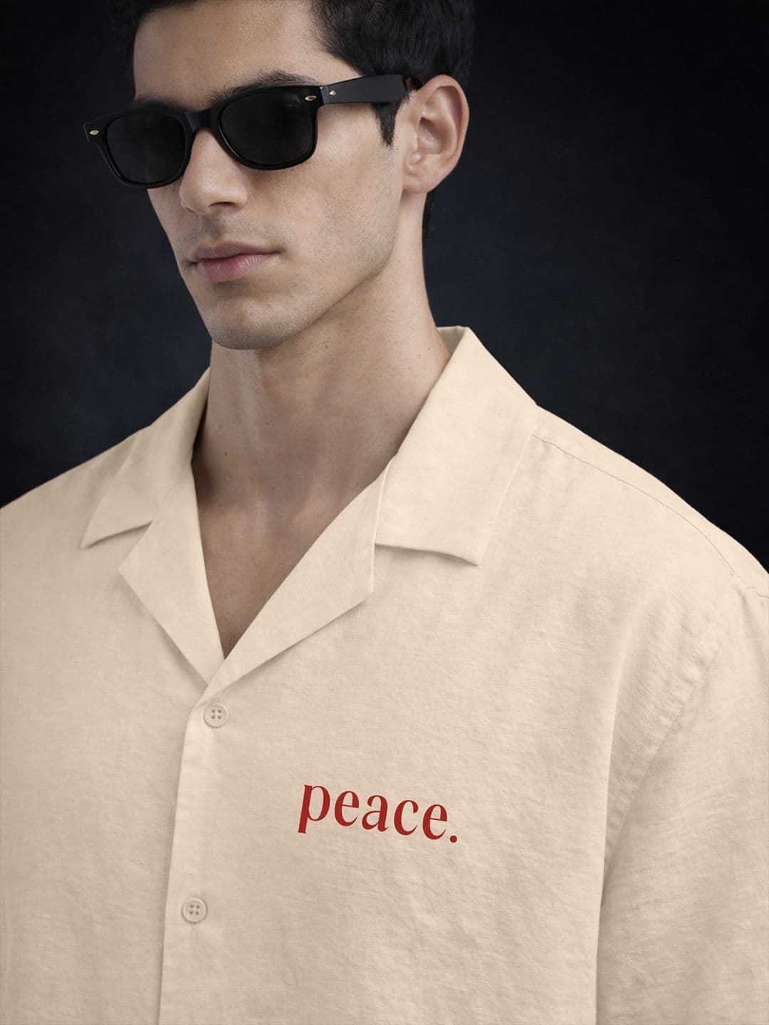 VEIRDO Oversized Camp Superhero Cotton Short Sleeves Fit Shirt thumbnail 4