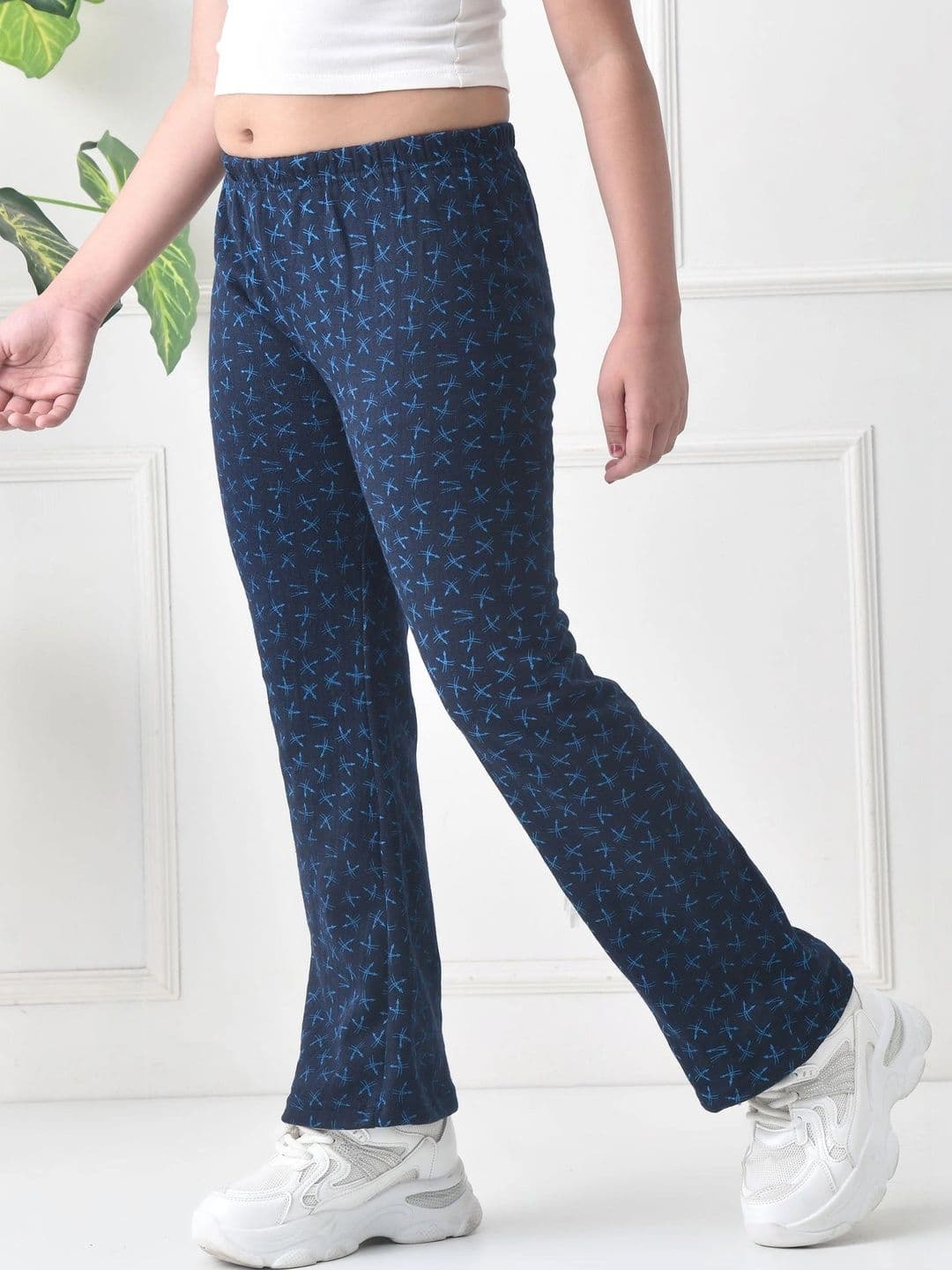 BAESD Girls Pack Of 2 Printed Knitted Palazzos thumbnail 3