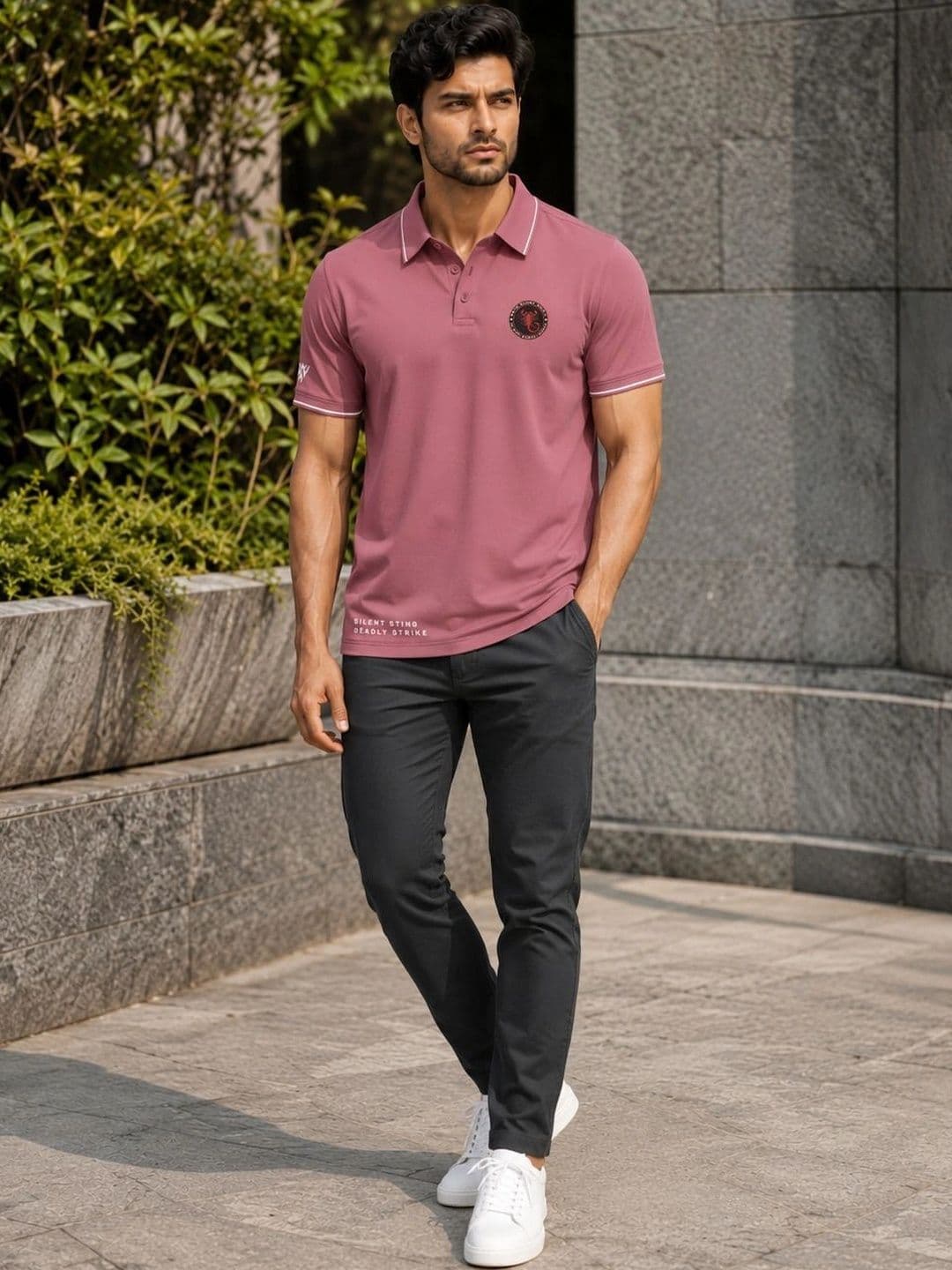 Warrior World Men Polo Collar T-shirt thumbnail 6