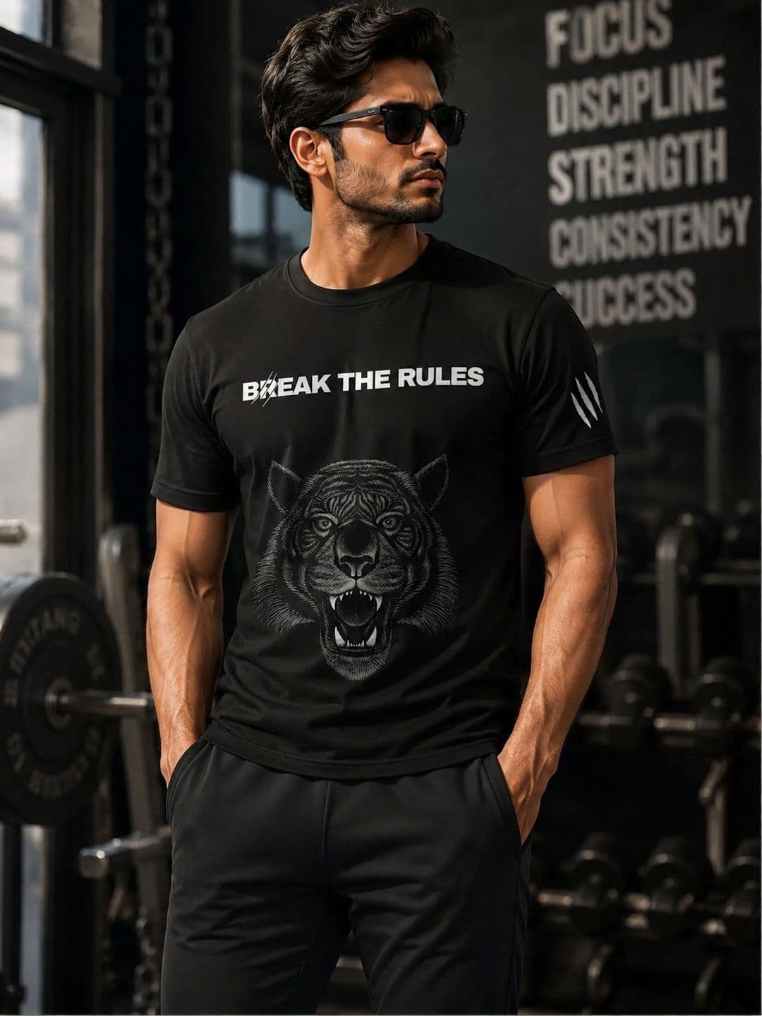 Warrior World Men Printed Pure Cotton T-shirt - view 1