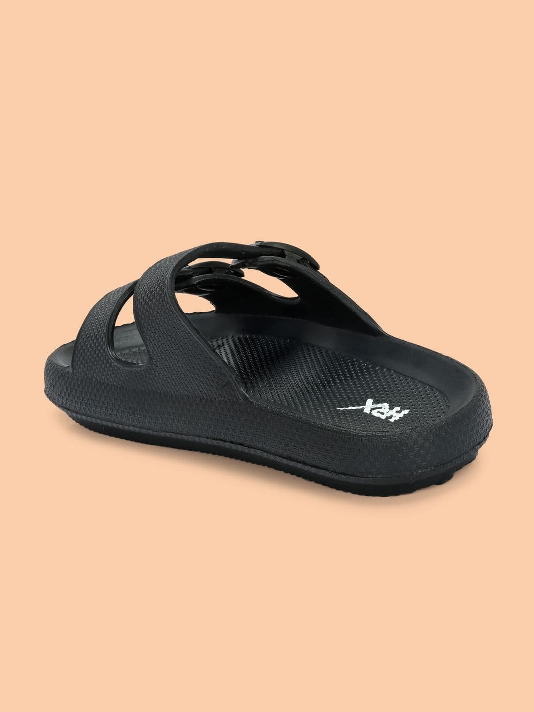 HRX by Hrithik Roshan Men Black Textured Sliders thumbnail 2