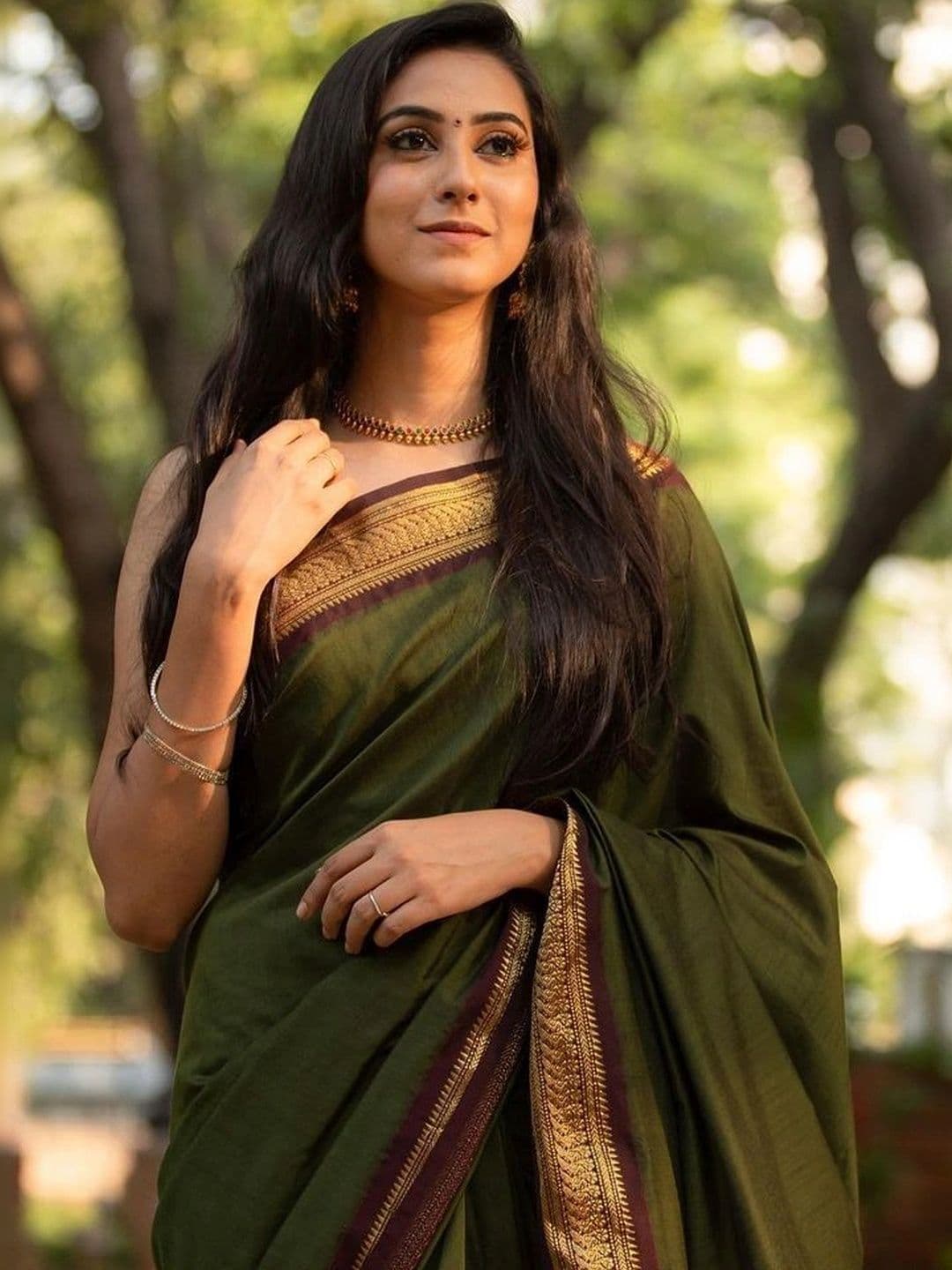 revika Woven Design Zari Art Silk Designer Kanjeevaram Saree - view 1