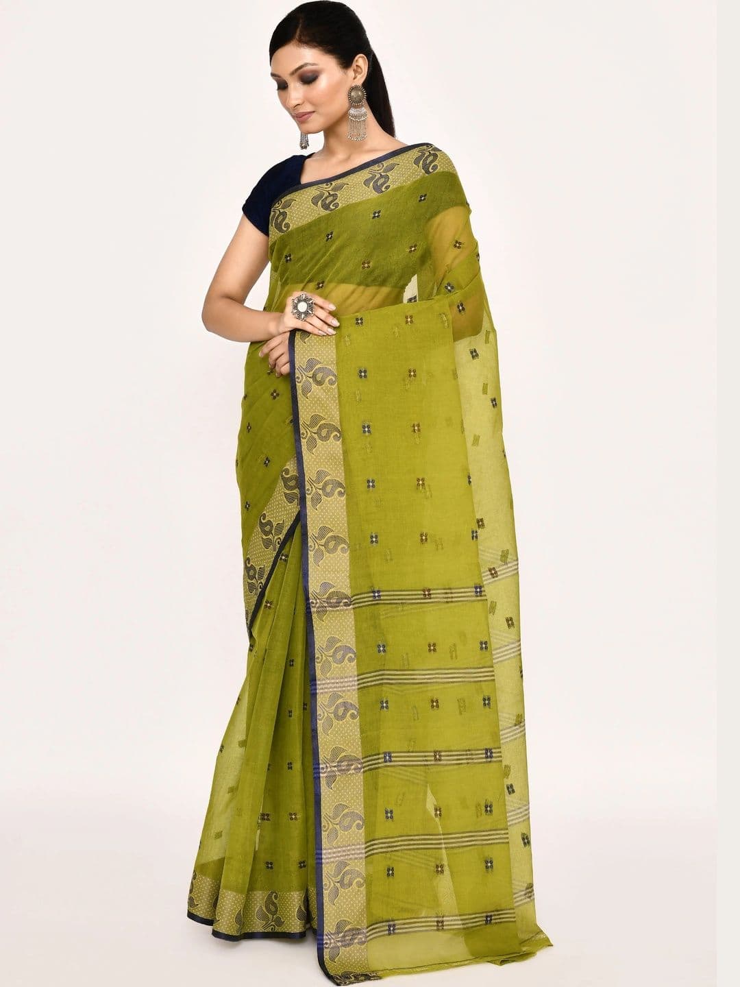 TANTSHREE Pure Cotton Saree thumbnail 3