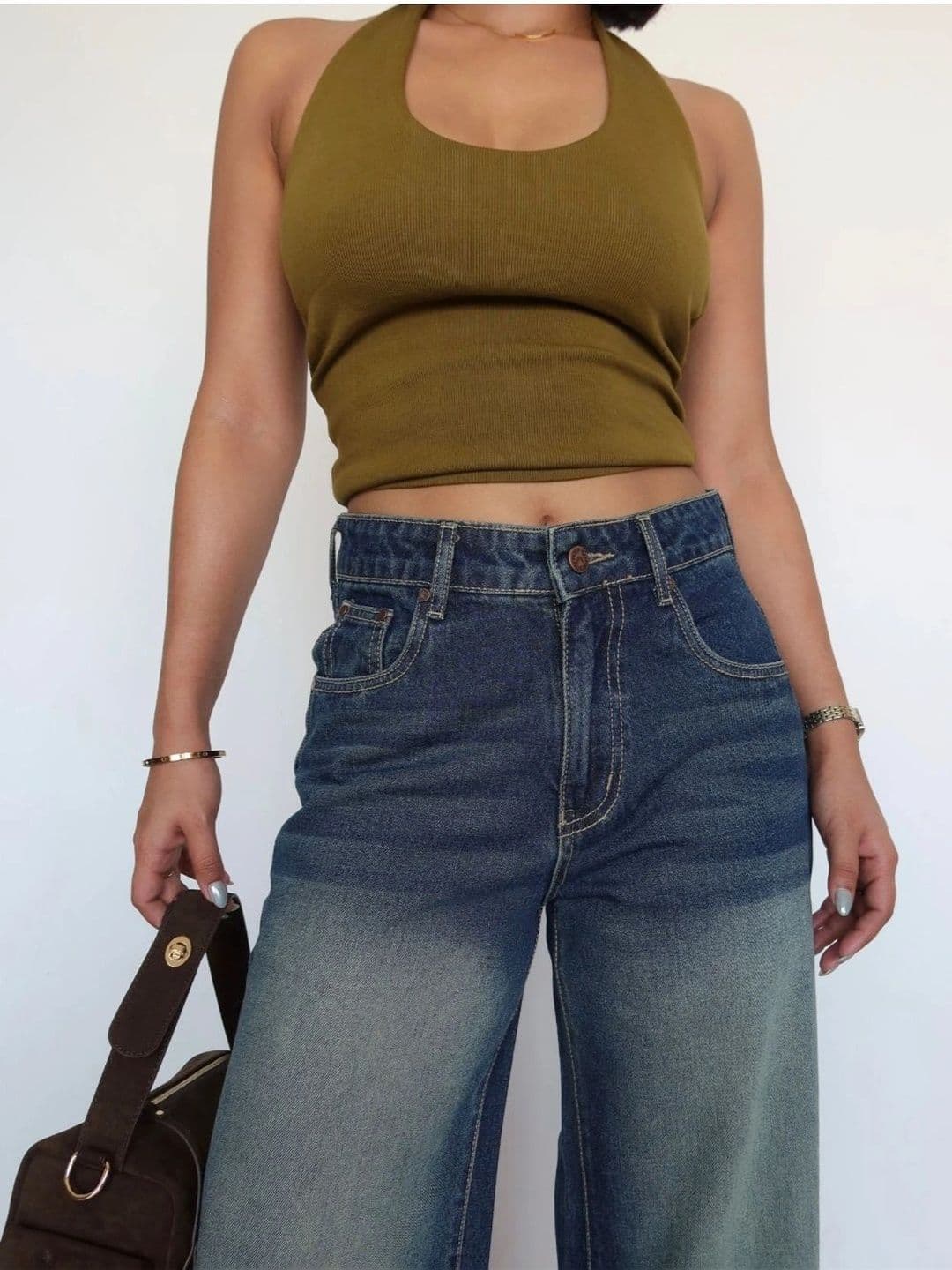 Mast & Harbour Women High-Rise Light Fade Ombre Jeans thumbnail 2