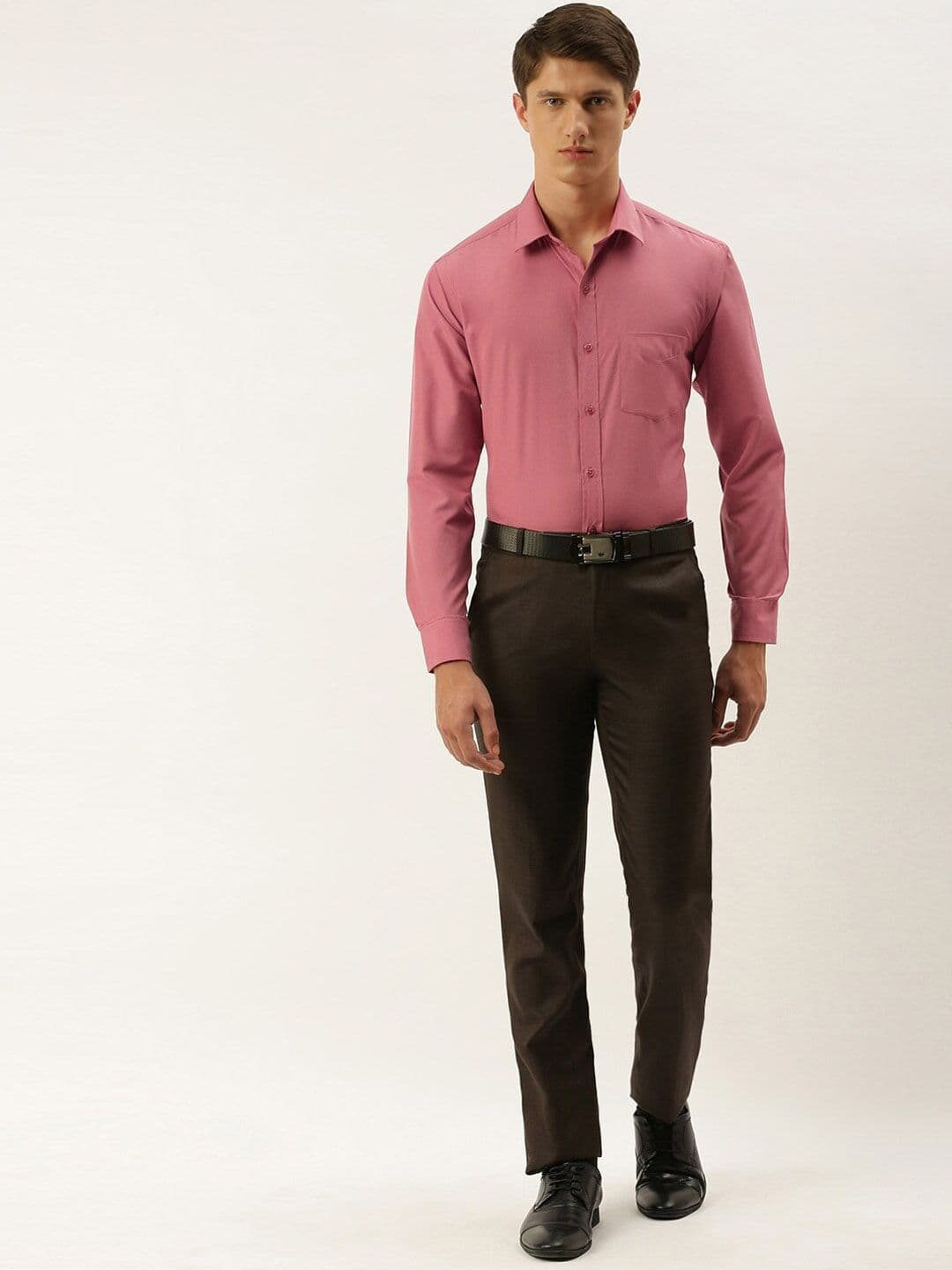 English Navy Men Coral Slim Fit Casual Shirt thumbnail 6
