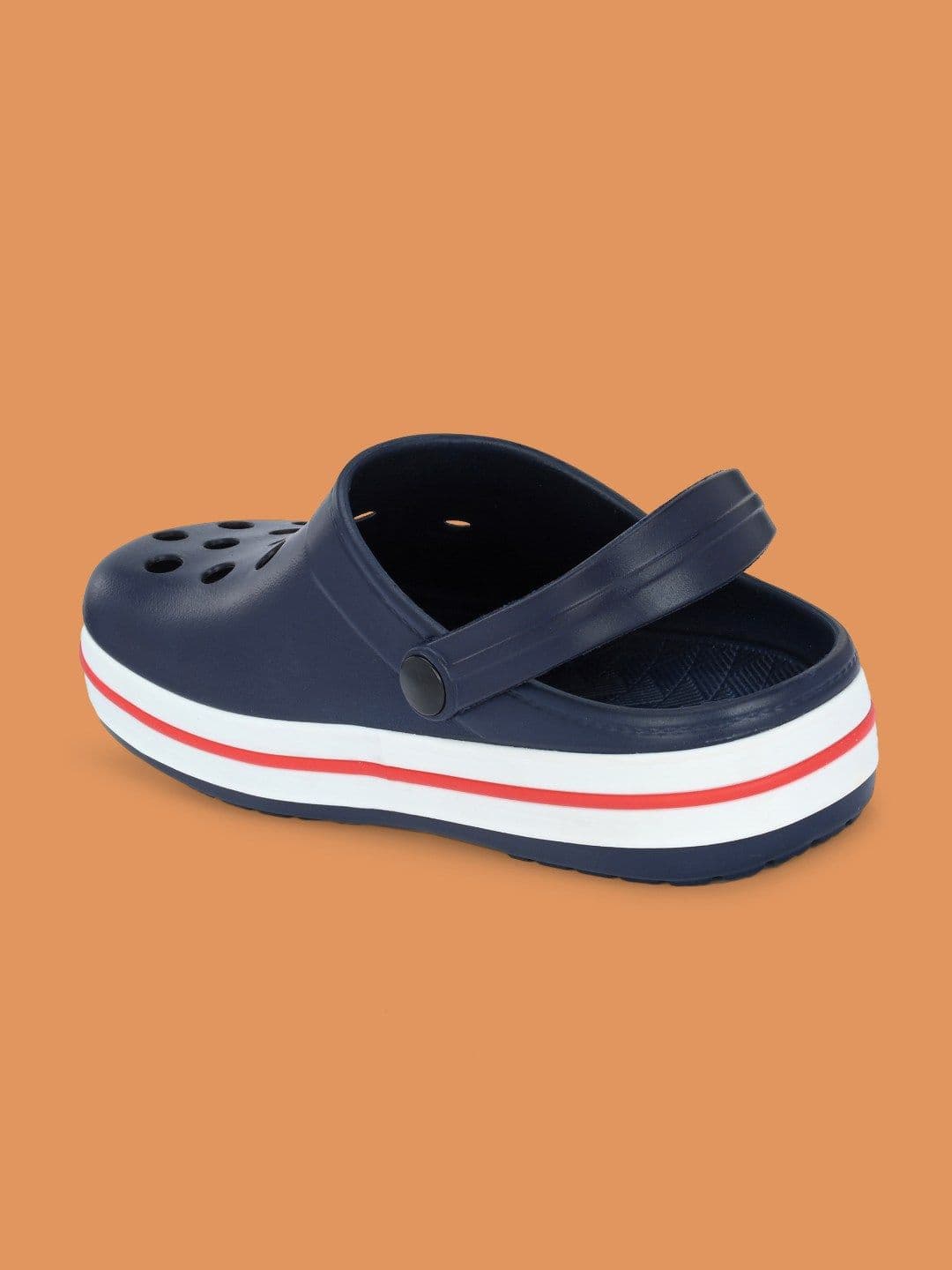 HRX by Hrithik Roshan Men Navy Blue & Red Rubber Clogs thumbnail 5