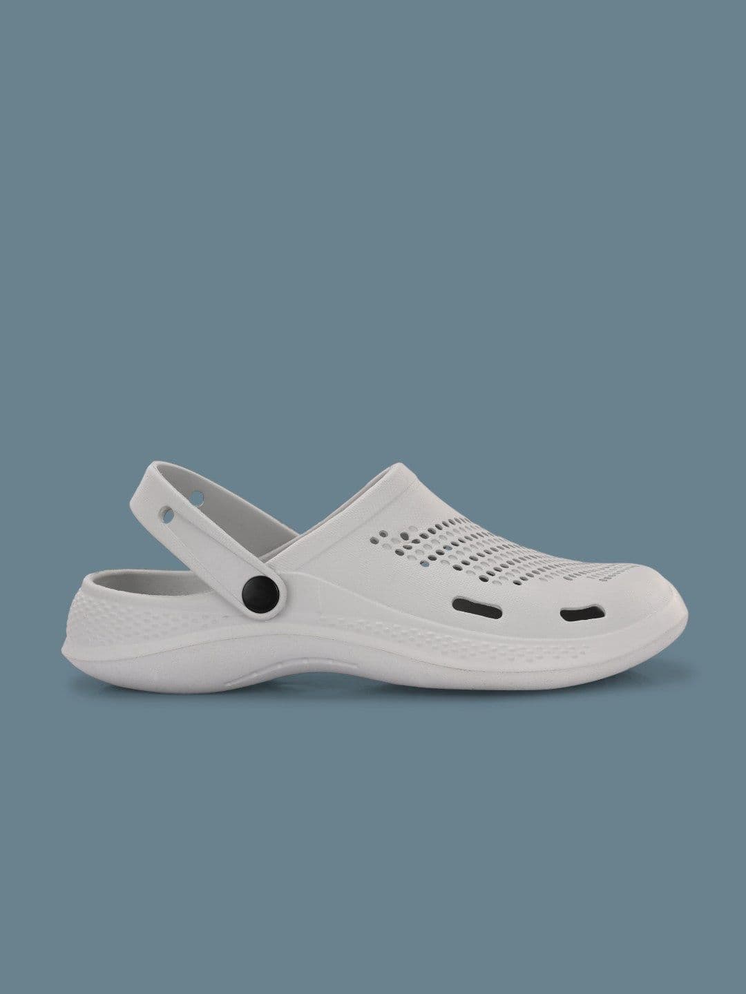 HRX by Hrithik Roshan Men Grey Self Design Rubber Clogs thumbnail 2