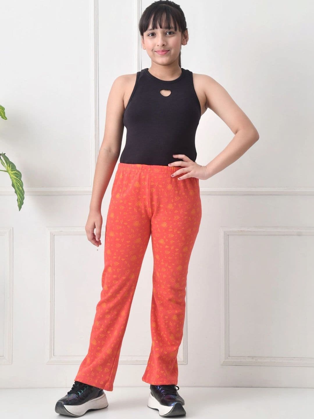 BAESD Girls 2 Printed Knitted Palazzos thumbnail 2