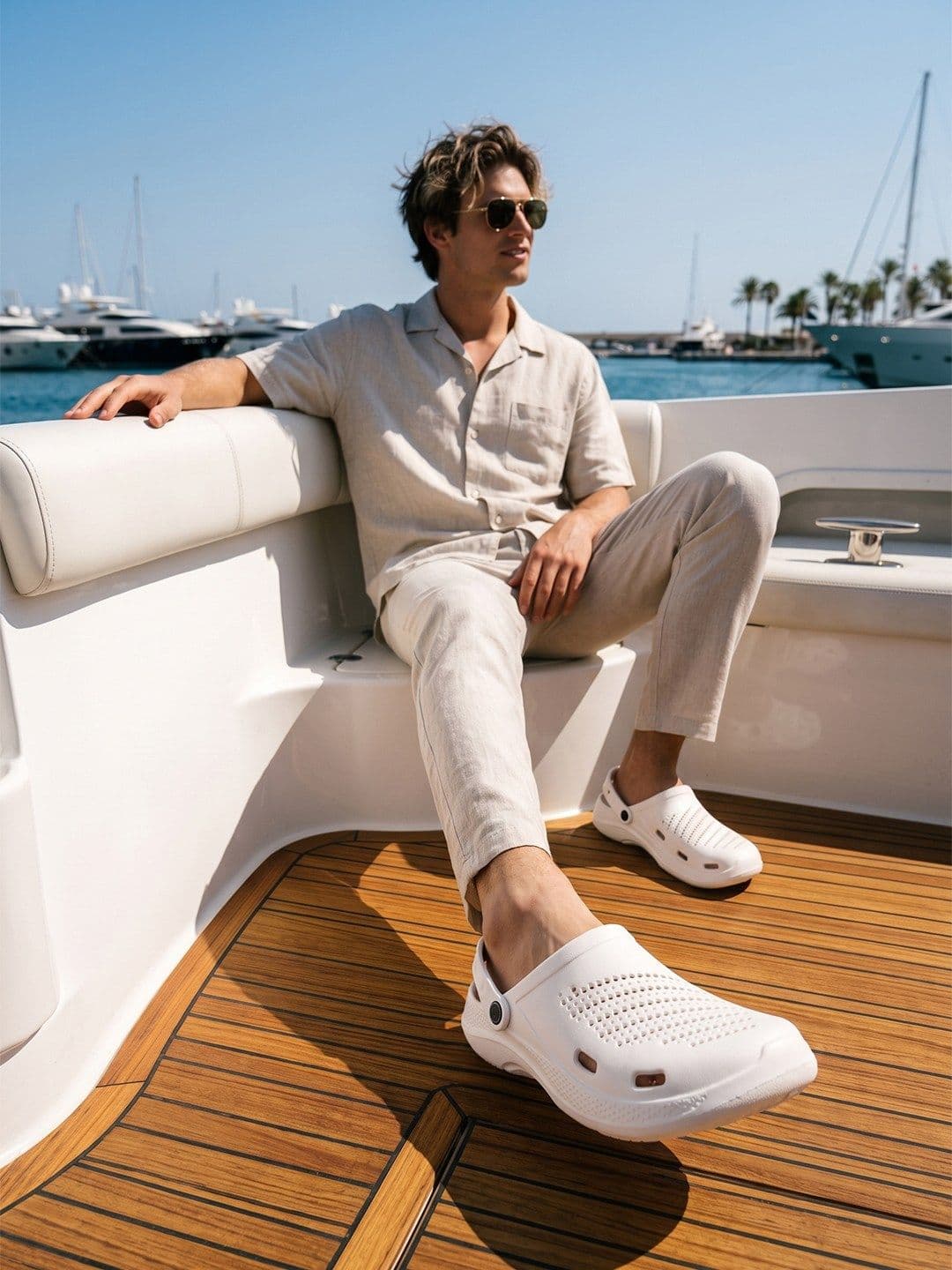 HRX by Hrithik Roshan Men Rubber Backstrap Clogs thumbnail 7