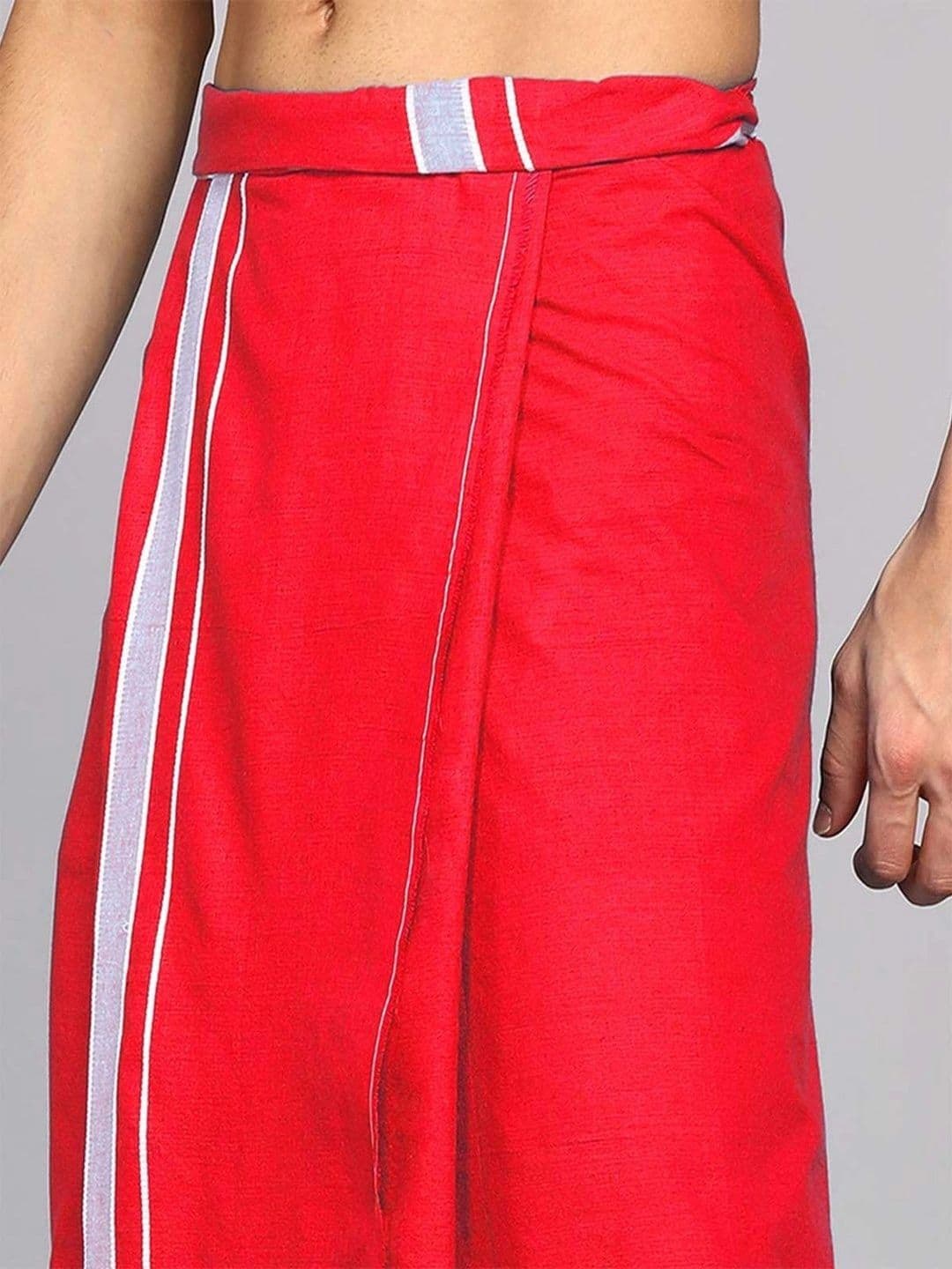 sudharsana Men Striped Dhoti Dhotis thumbnail 4
