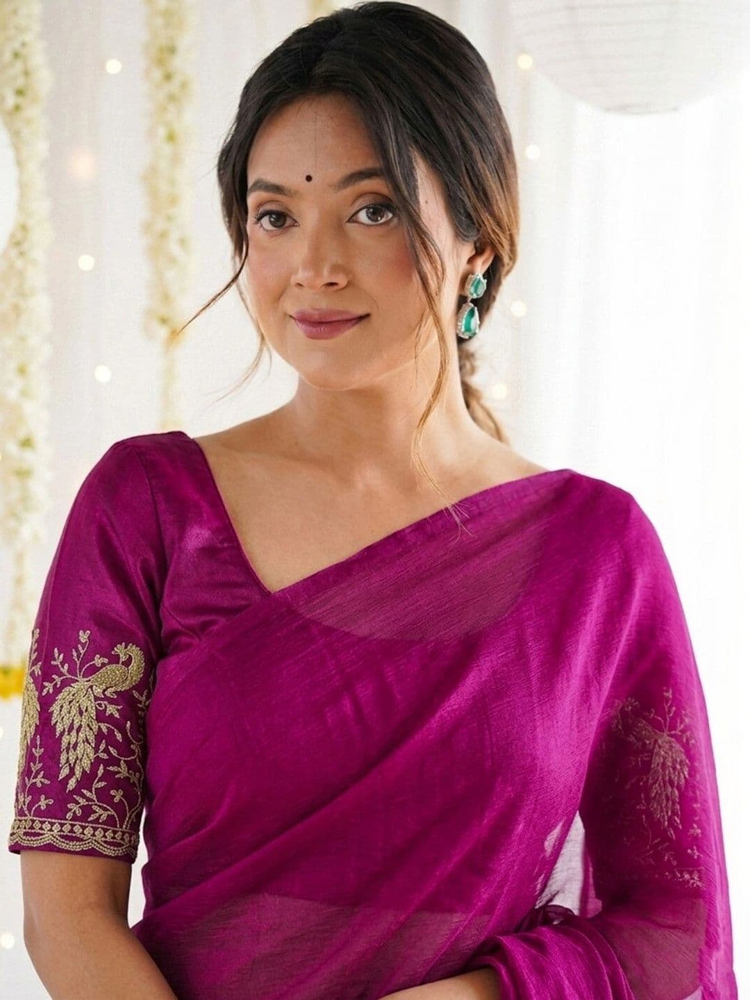 Satrani Tissue Saree thumbnail 5