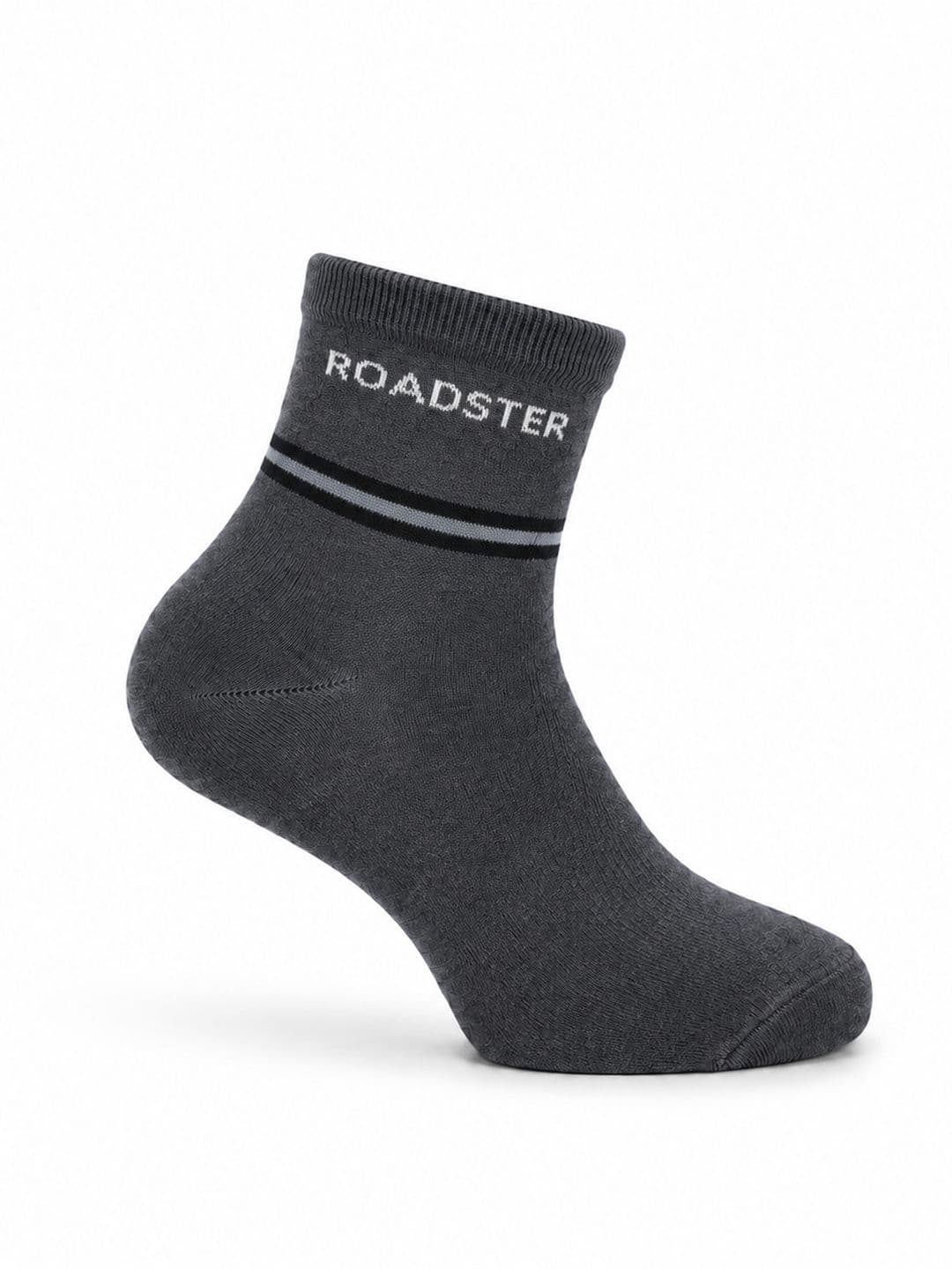Roadster Men Pack of 3 Cotton Striped Above Ankle Socks thumbnail 5