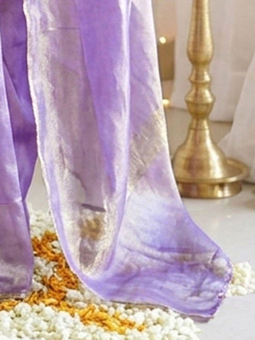 Satrani Zari Tissue Saree thumbnail 5