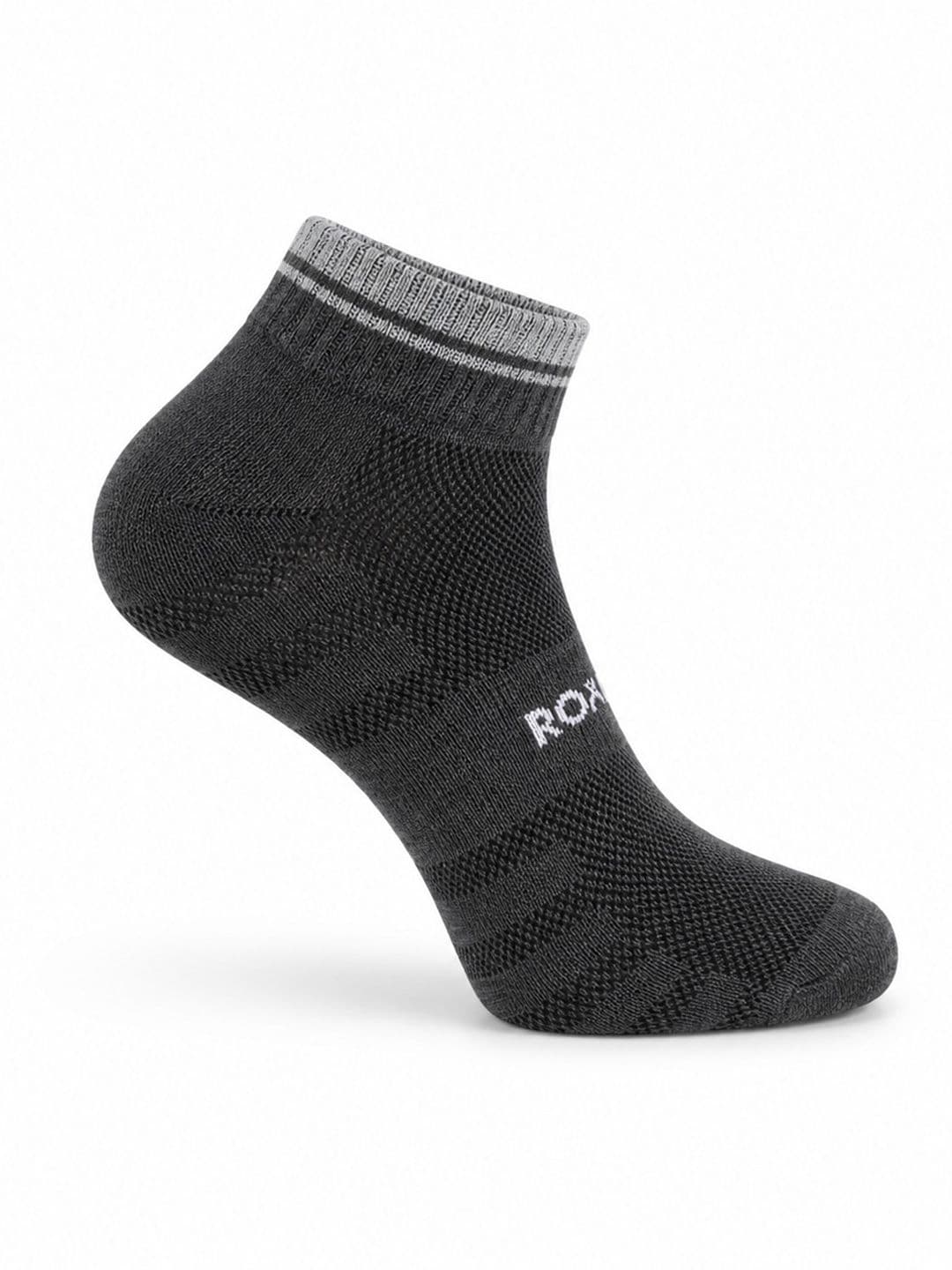 Roadster Men Pack of 3 Cotton Patterned Ankle Length Socks thumbnail 2