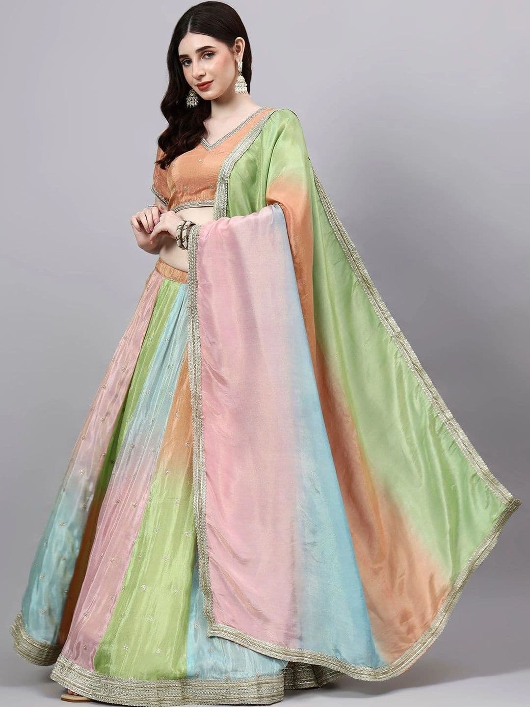 PAVORA Ready to Wear Lehenga & thumbnail 2