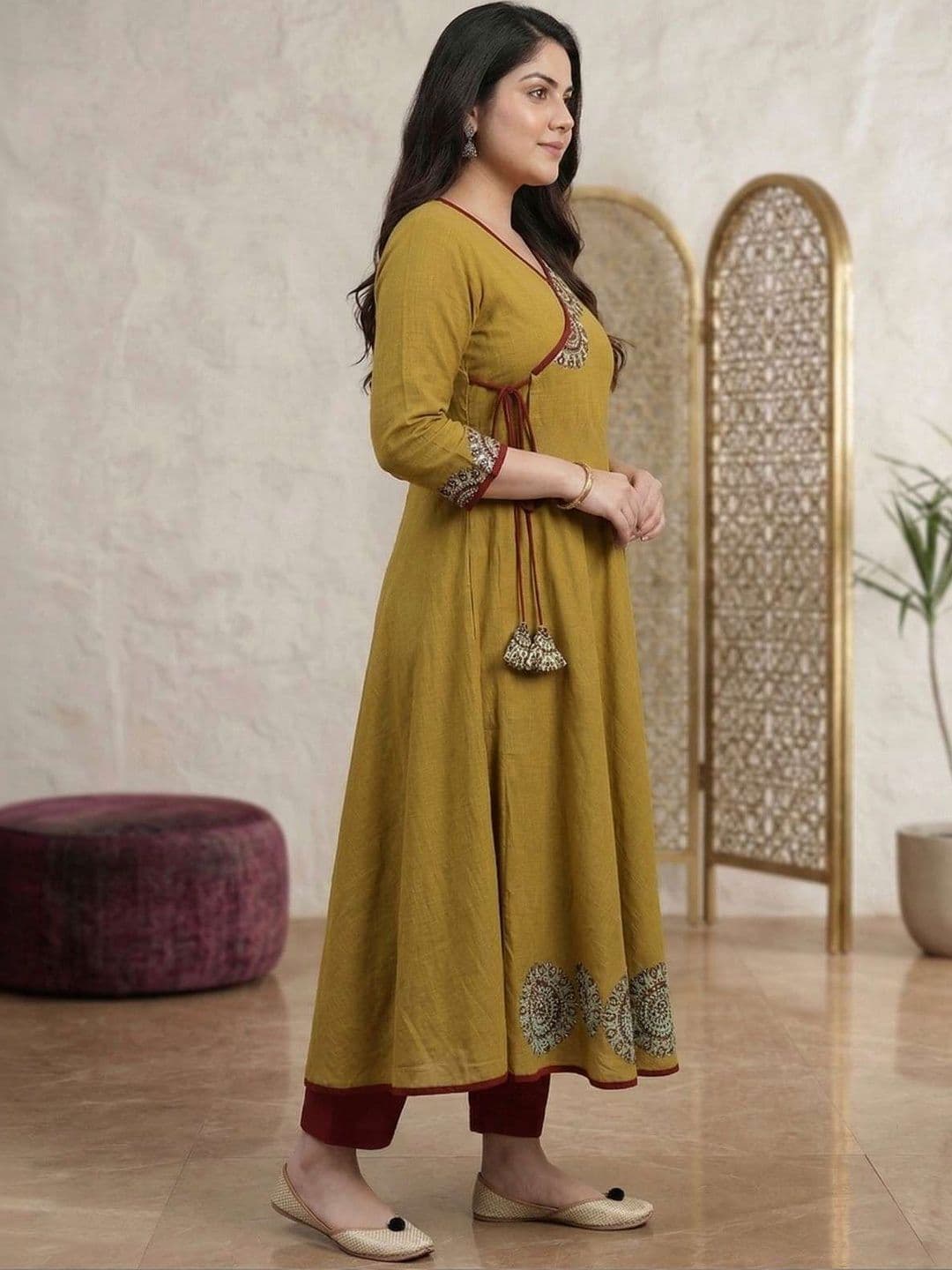 KALINI Women Anarkali Kurta thumbnail 4
