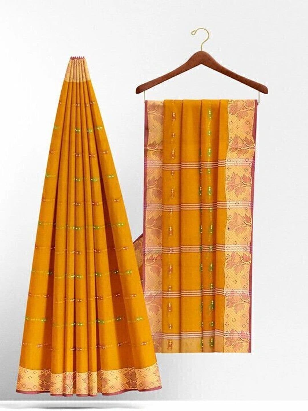 TANTSHREE Pure Cotton Saree thumbnail 4