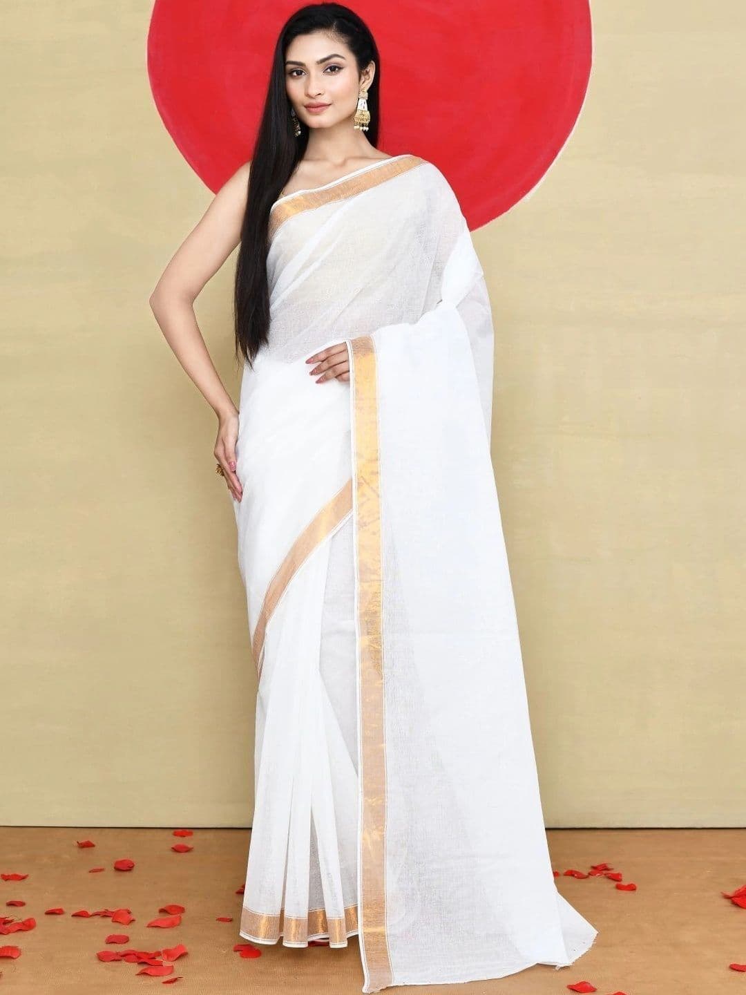 TANTSHREE Zari Pure Cotton Saree - view 1