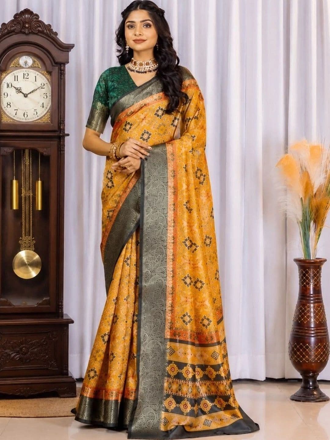 Sampada india Silk Blend Saree - view 1