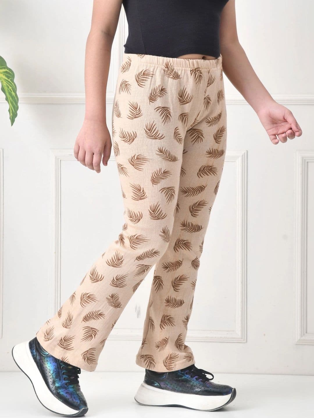 BAESD Girls 2 Printed Knitted Palazzos thumbnail 7