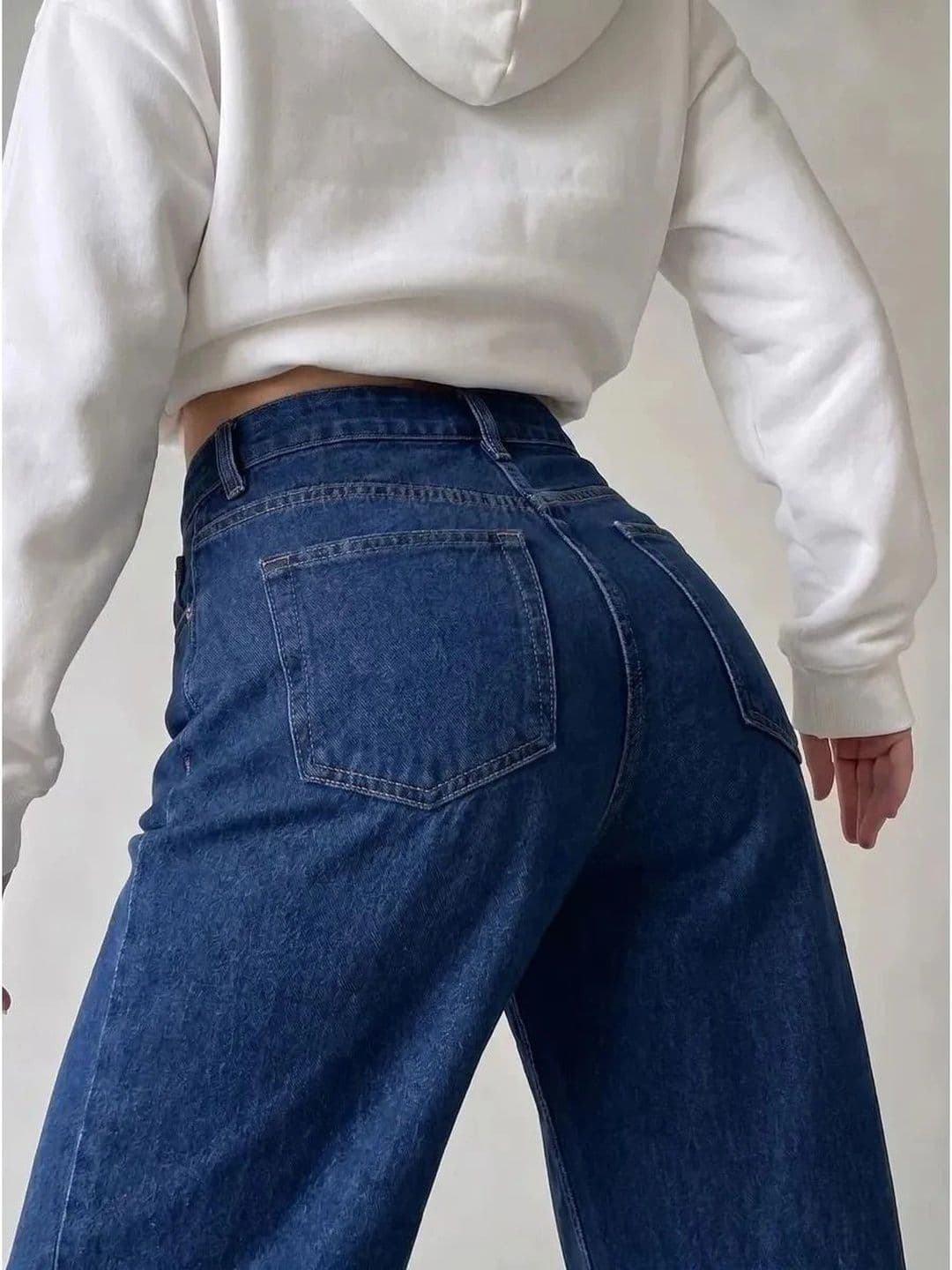 AAV2 Women Wide Leg High-Rise Light Fade Stretchable Jeans thumbnail 2