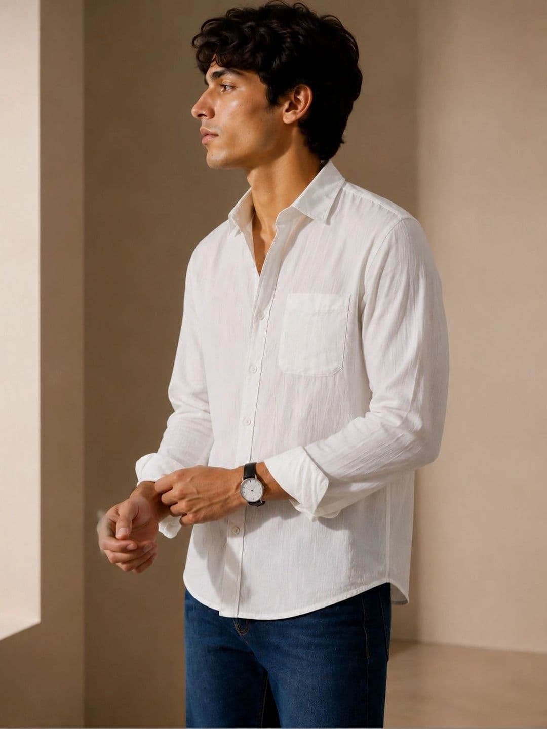 D'AVARRIO Men Relaxed Casual Shirt thumbnail 4
