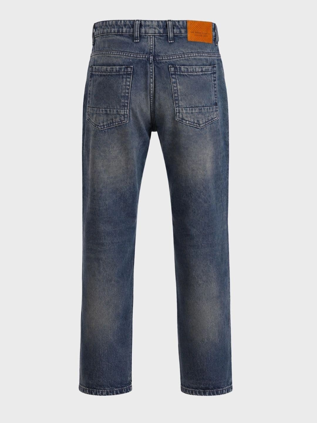 The Indian Garage Co Men Regular Fit Mid-Rise Low Distress Light Fade Jeans thumbnail 3