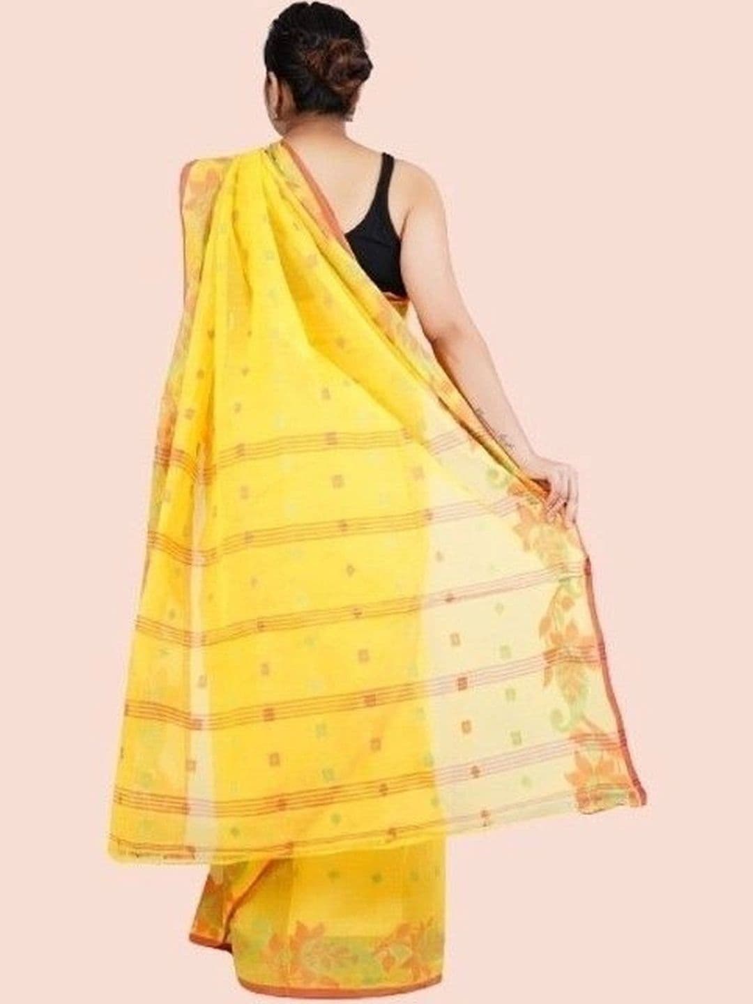 TANTSHREE Woven Design Pure Cotton Saree thumbnail 3