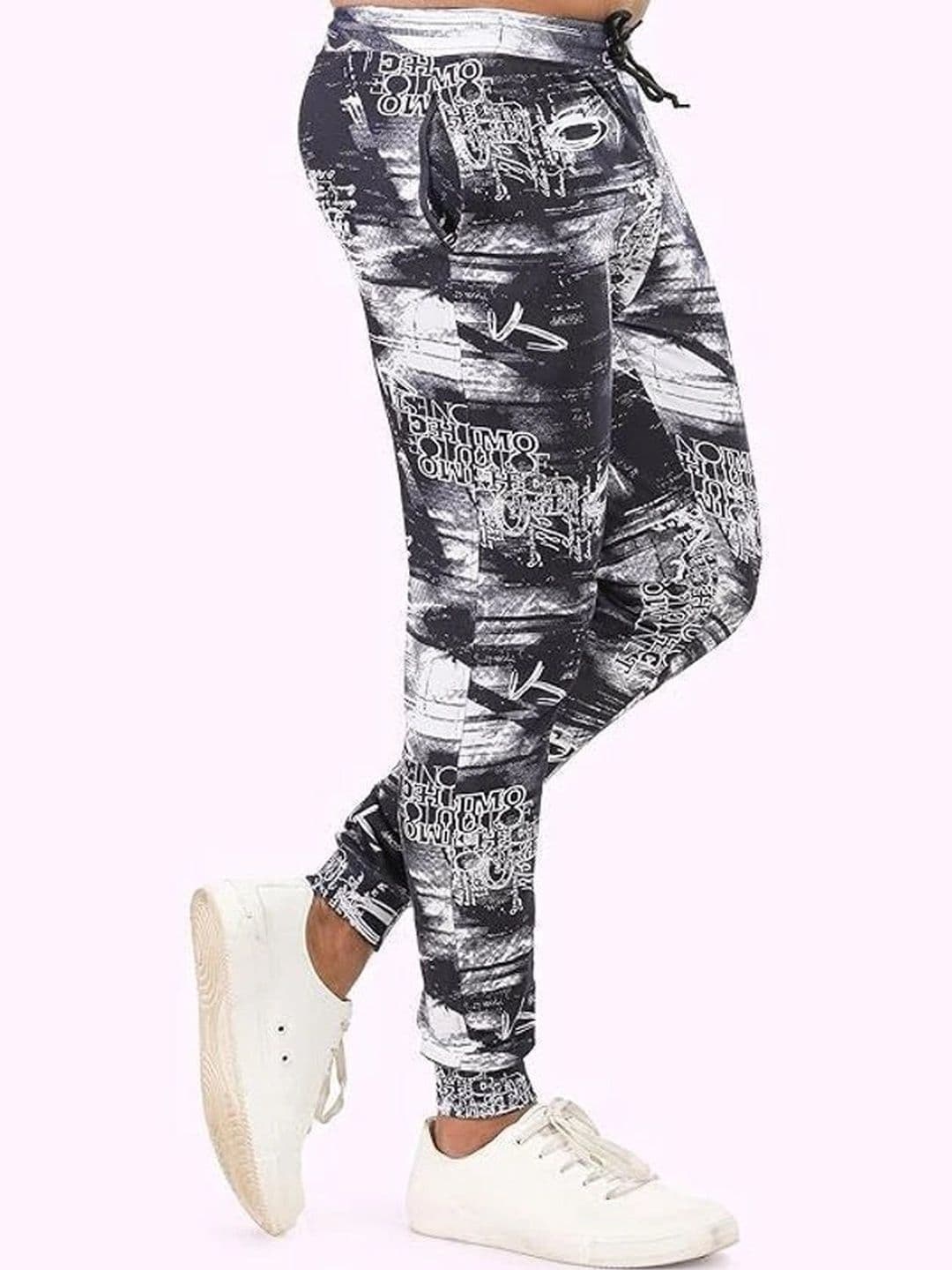 24 Street Men Jogger Mid-Rise Printed Jeans thumbnail 3