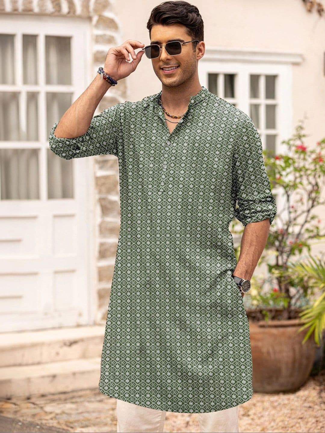 Anouk Men Ethnic Motifs Embroidery Kurta thumbnail 6