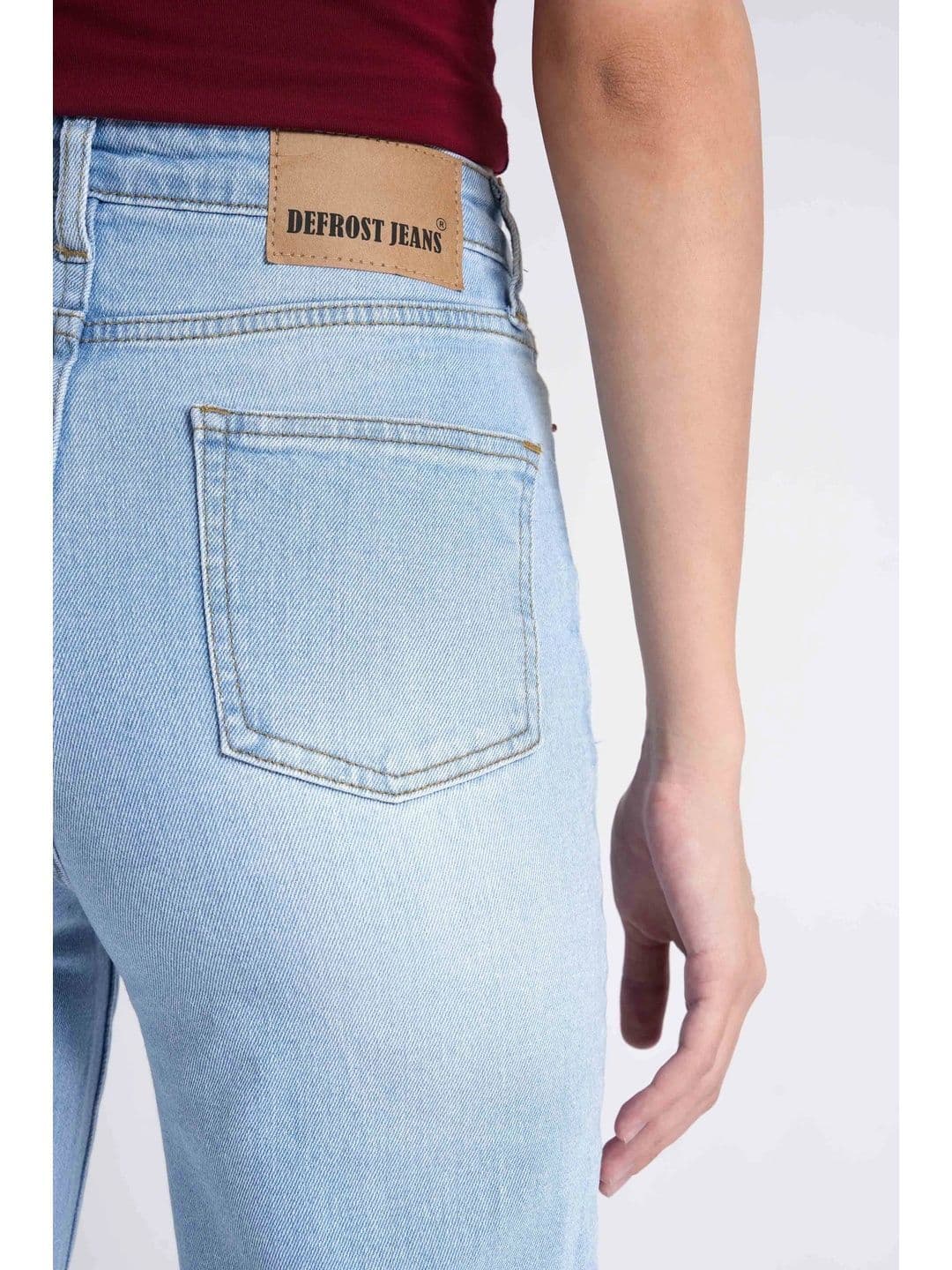 Defrost Jeans Women Wide Leg High-Rise Stretchable Jeans thumbnail 6