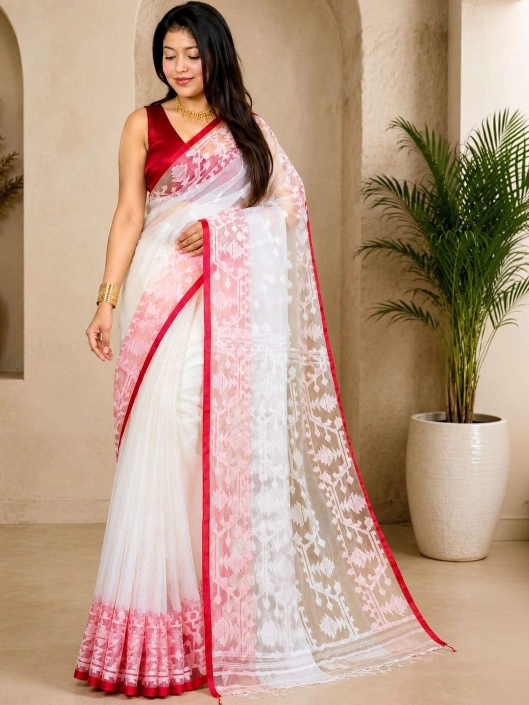 TANTSHREE Pure Cotton Saree - view 1
