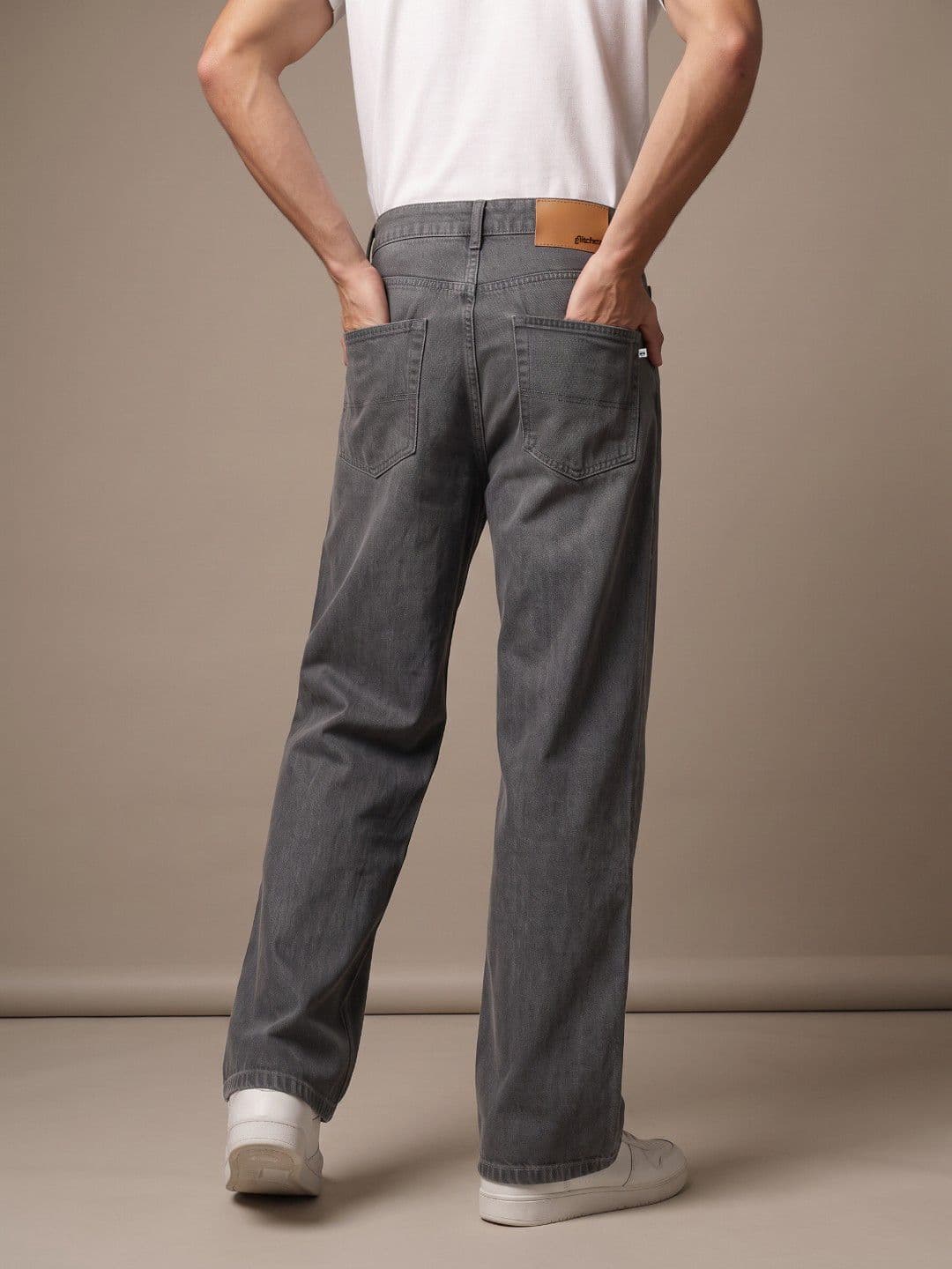 glitchez Men Wide Leg Mid-Rise Jeans thumbnail 3