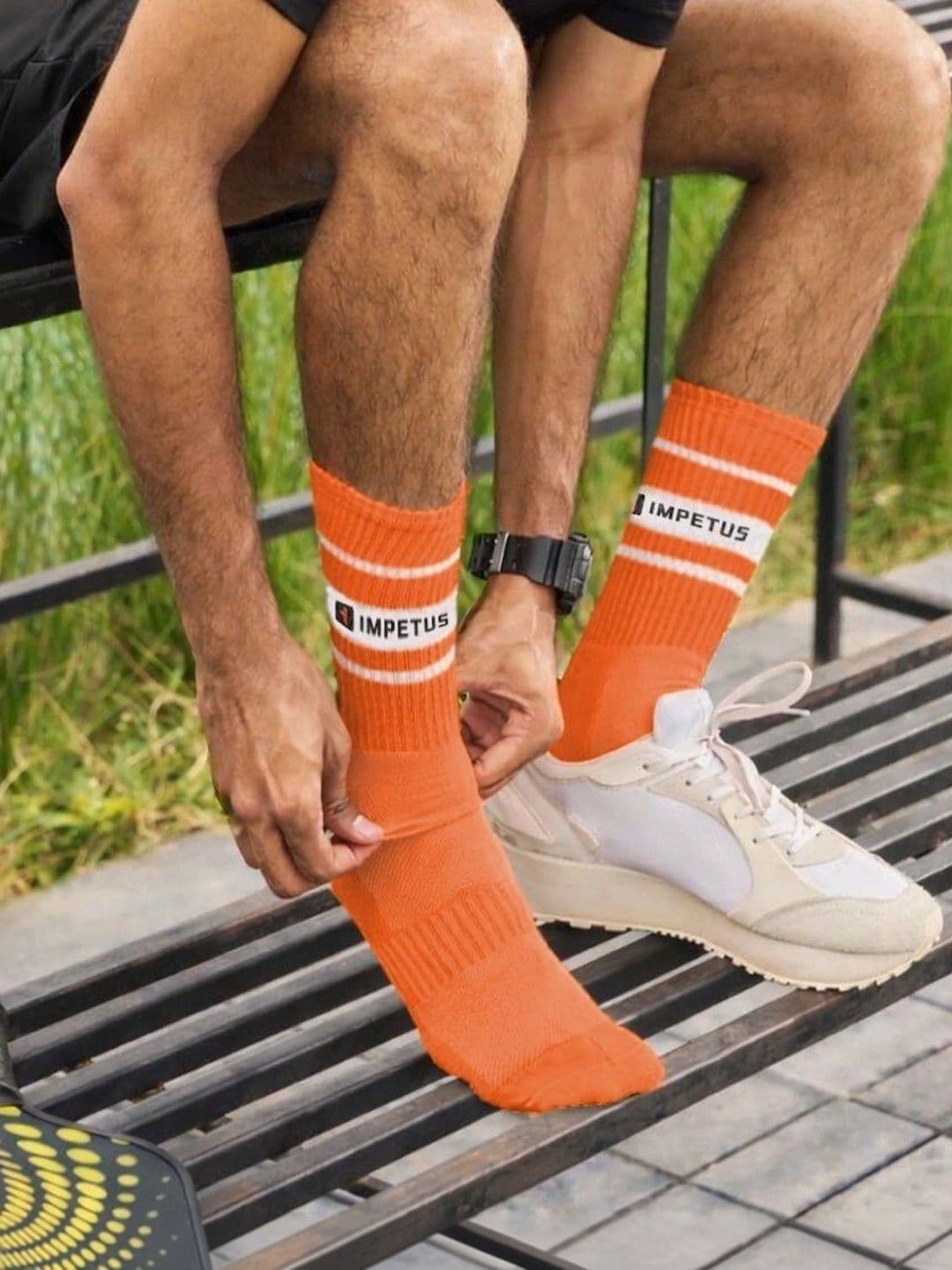 IMPETUS Men Striped Calf Length Socks thumbnail 6