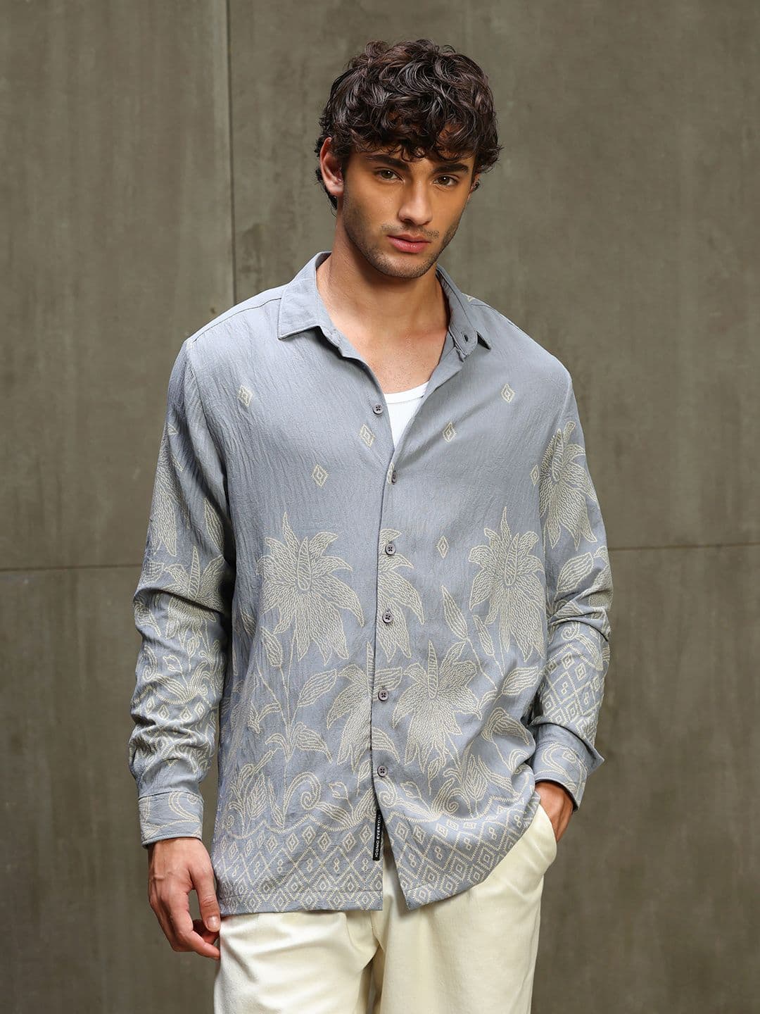 CAHOOT Men Relaxed Printed Casual Shirt thumbnail 3