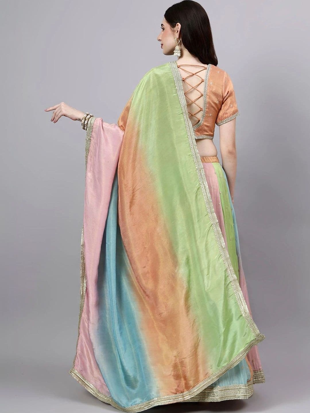 PAVORA Ready to Wear Lehenga & thumbnail 7