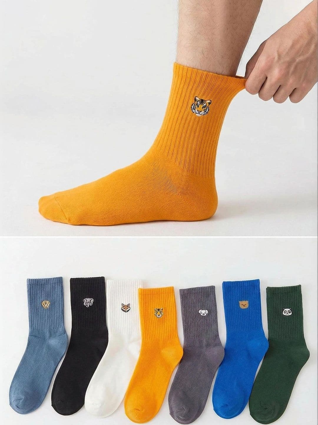 Trendyol Men Cotton Patterned Above Ankle Socks - view 1