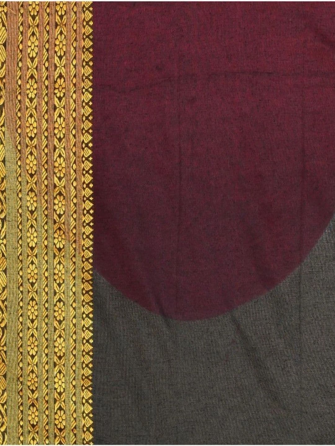 TANTSHREE Woven Design Zari Pure Cotton Saree thumbnail 3
