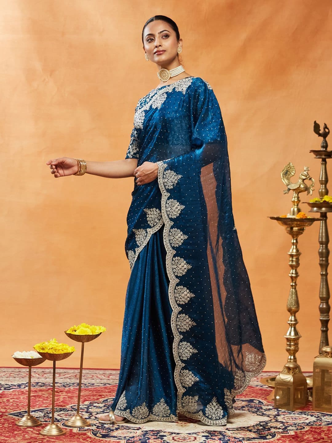 kasee Embellished Embroidered Saree thumbnail 3