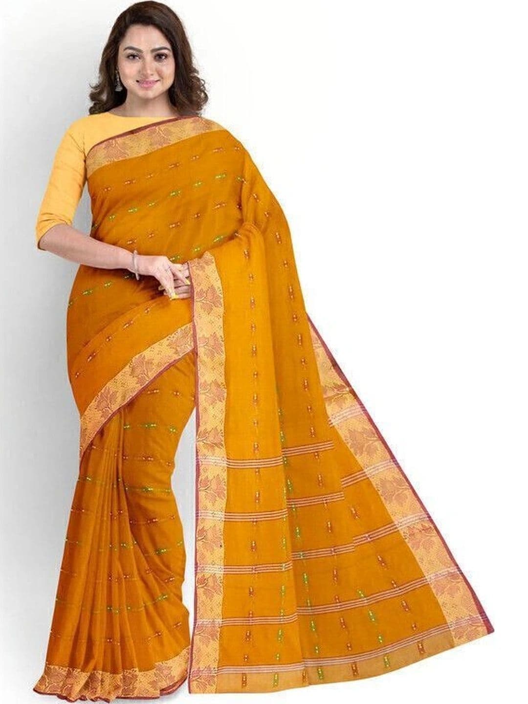 TANTSHREE Pure Cotton Saree thumbnail 5
