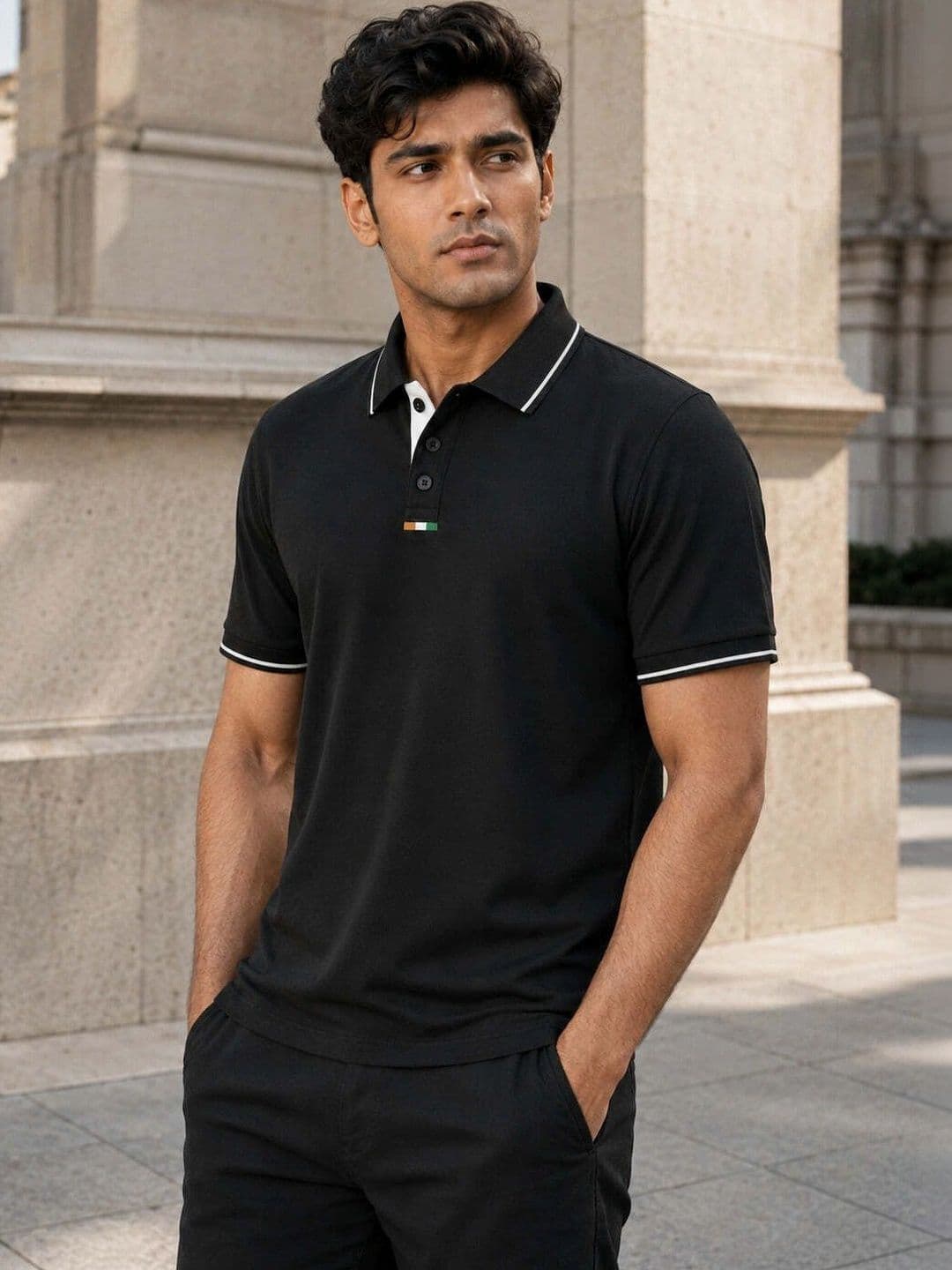 Warrior World Men Polo Collar Pure Cotton T-shirt thumbnail 4