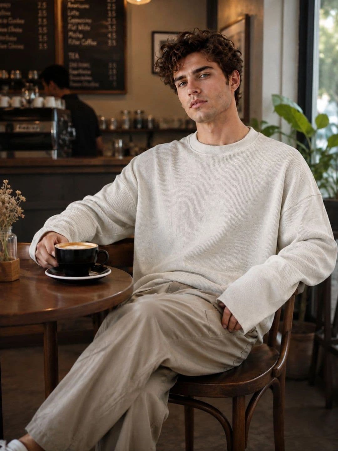 BRAHMOR Men Drop-Shoulder Sleeves Boxy T-shirt thumbnail 6