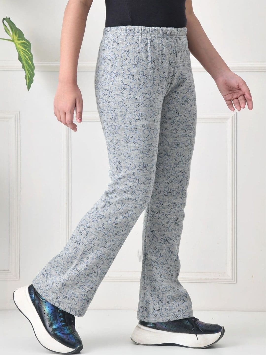 BAESD Girls 2 Printed Knitted Palazzos thumbnail 3