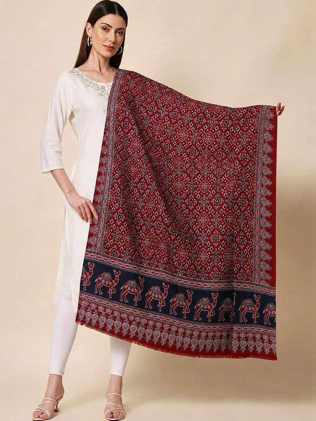 SONARIKA CREATION Ethnic Motifs Printed Block Print Dupatta thumbnail 5