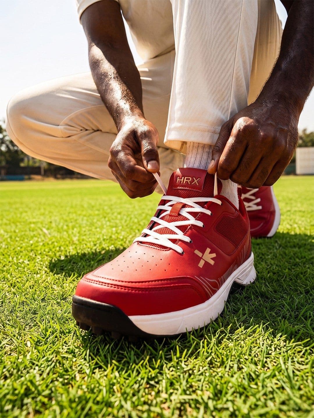 HRX by Hrithik Roshan Men Mesh Cricket Non-Marking Shoes thumbnail 7