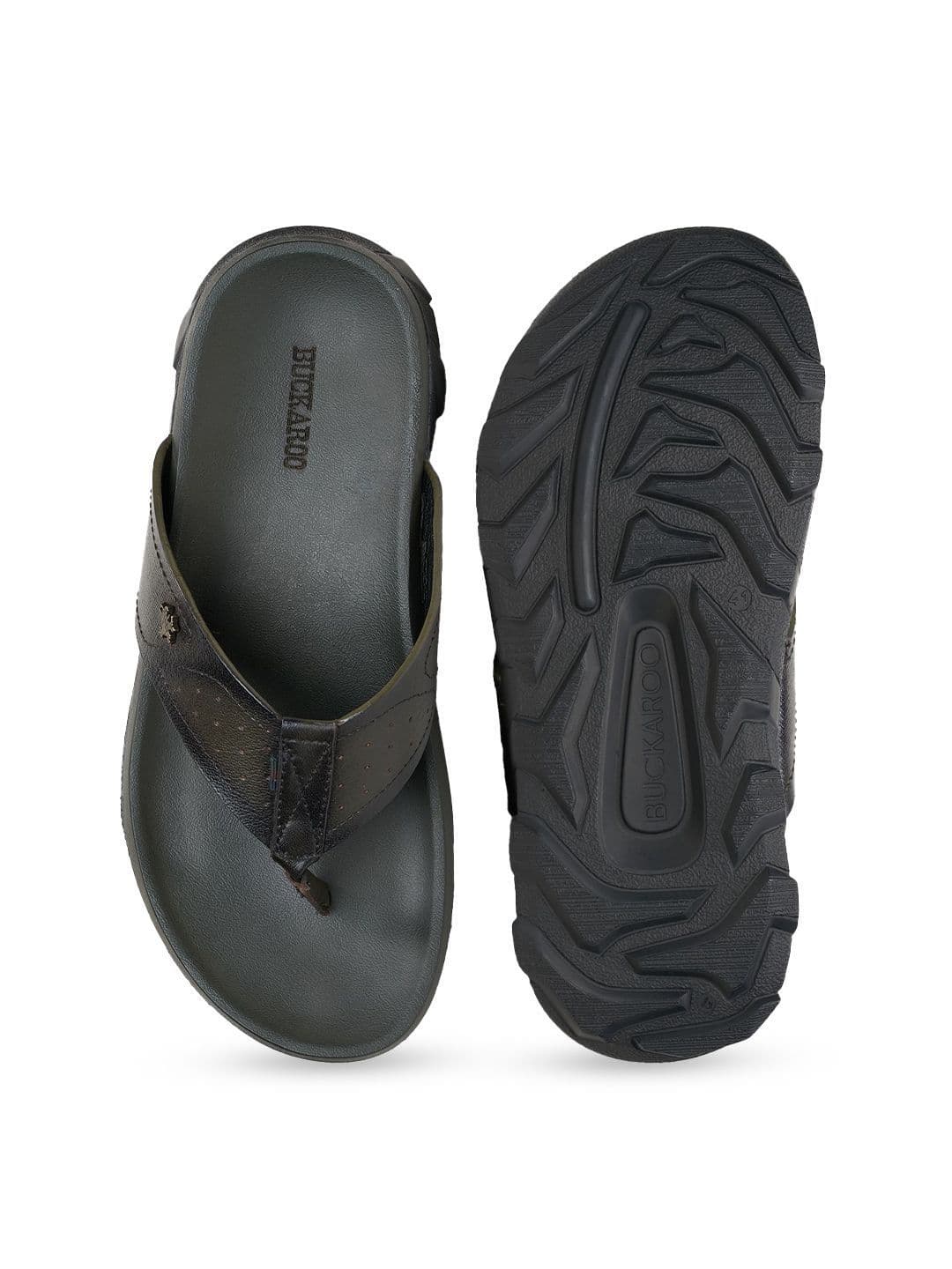 Buckaroo Men Leather Comfort Sandals thumbnail 5