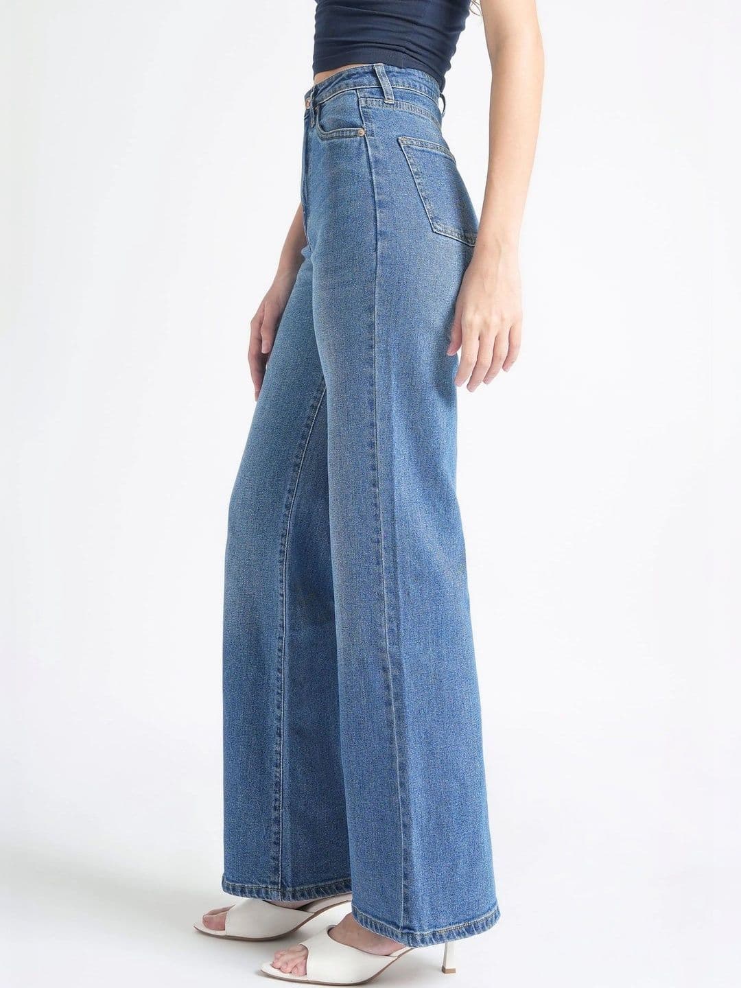 Defrost Jeans Women Wide Leg High-Rise Stretchable Jeans thumbnail 5