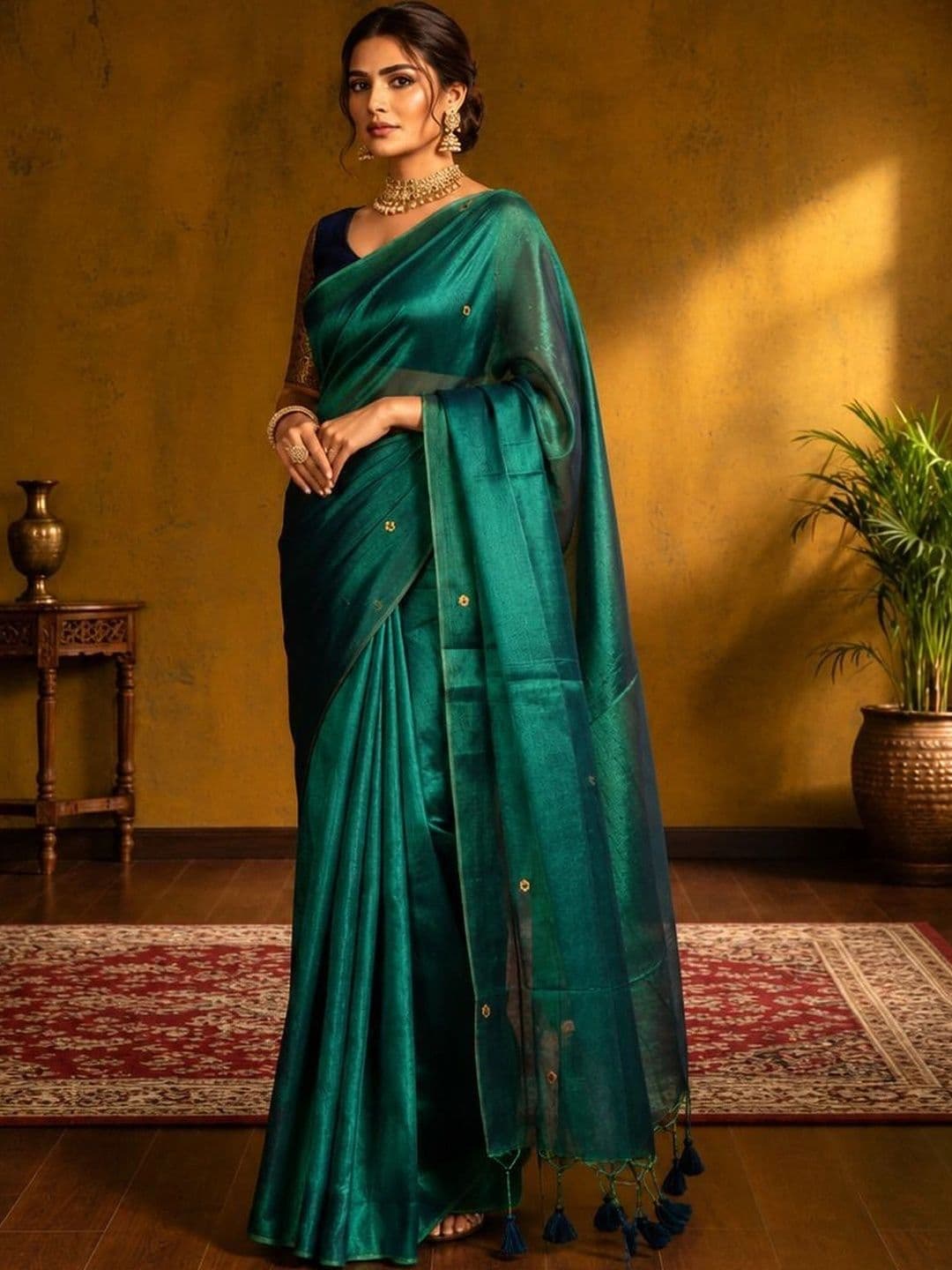 TANTSHREE Pure Cotton Saree thumbnail 4