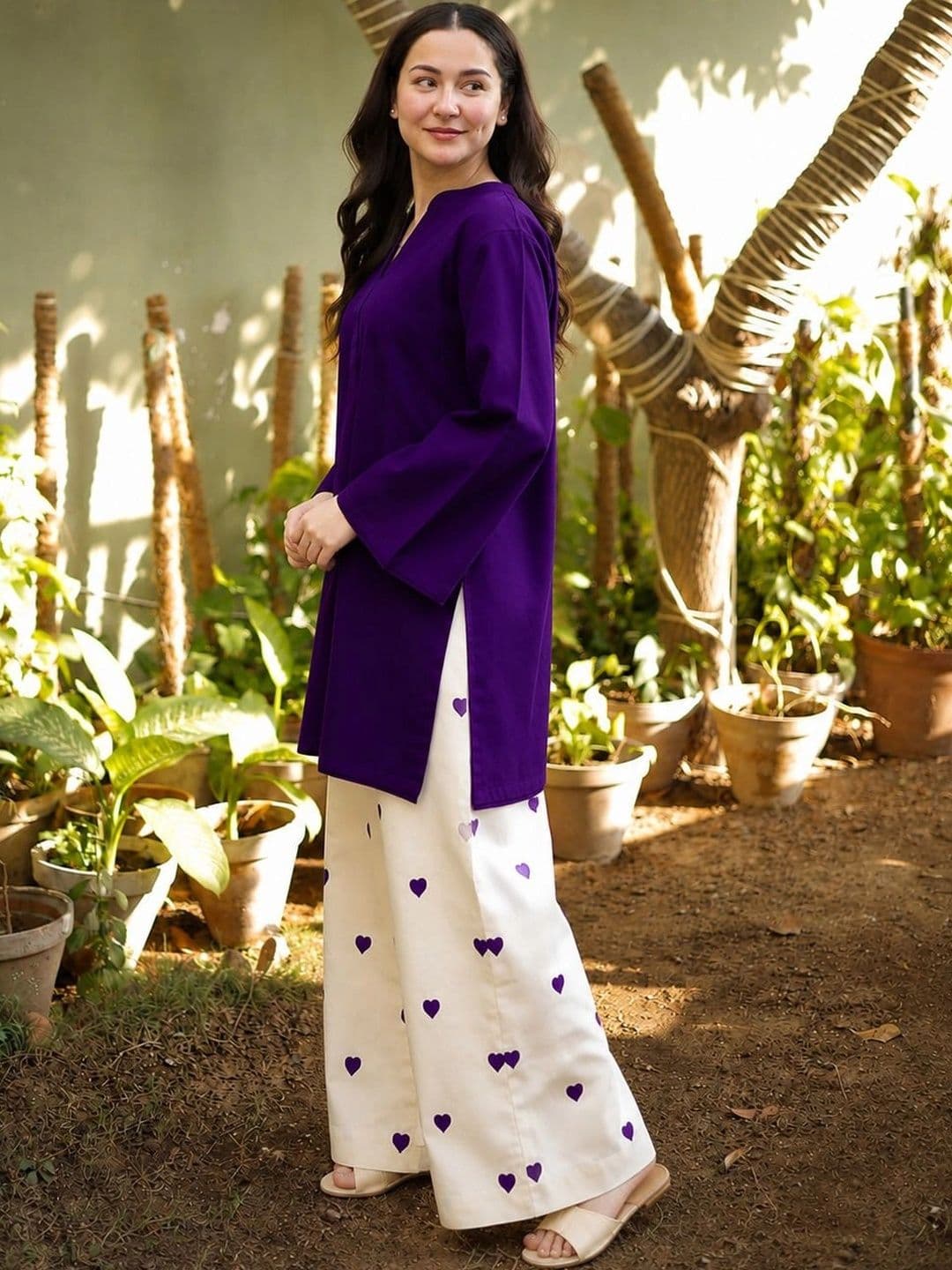 KROLIANT Solid Tunic with Palazzos thumbnail 2
